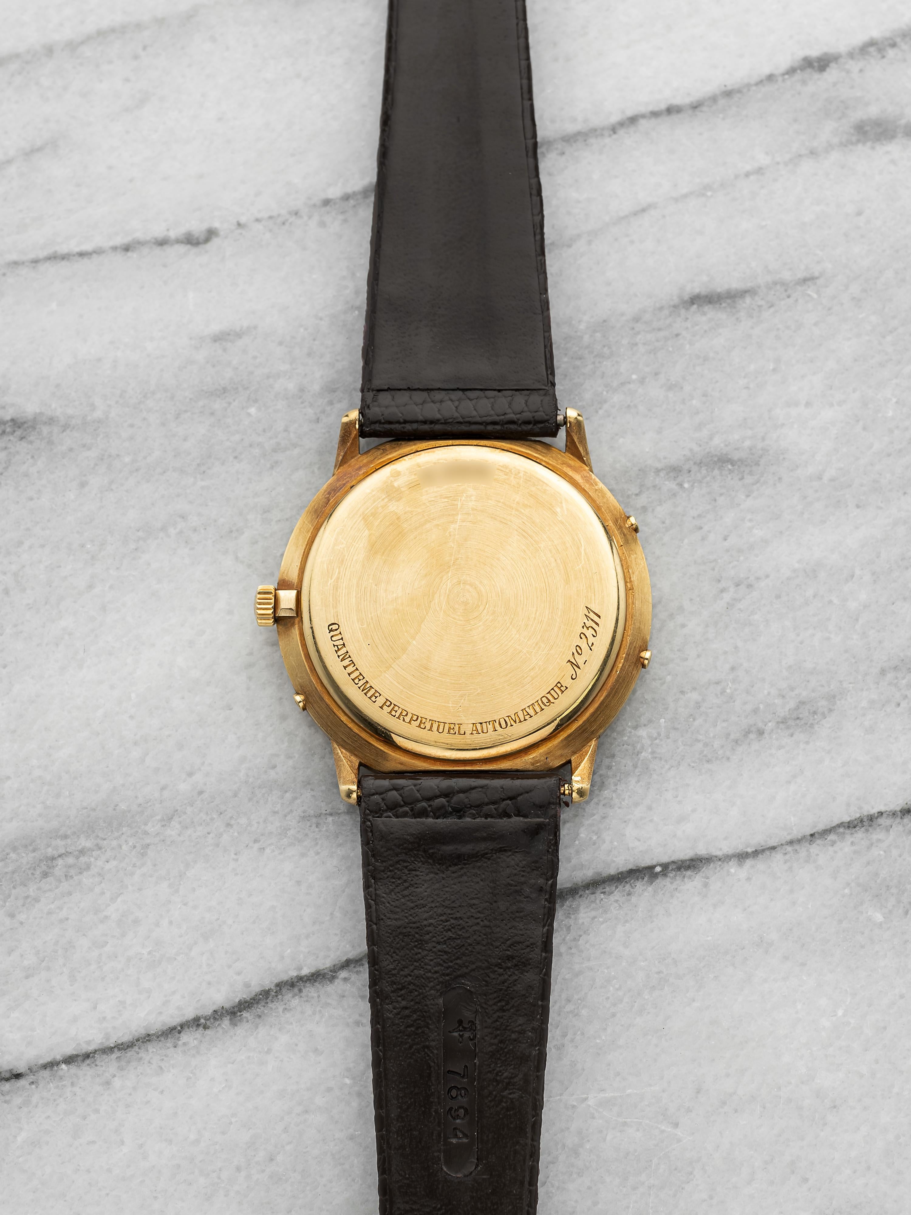 Vintage 1980s Audemars Piguet 25548BA Quantieme Perpetual Cal. 18K YG Auto 36mm