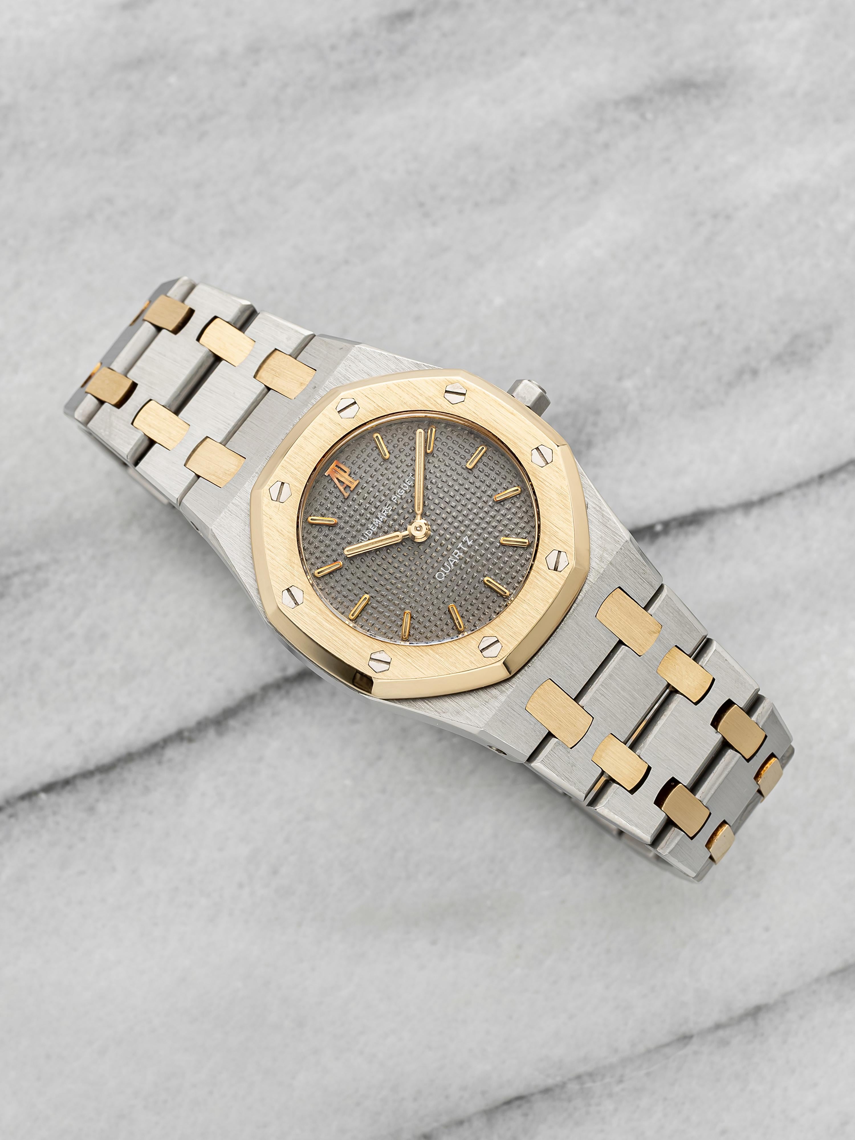 Vintage 1990s Audemars Piguet Royal Oak Lady 66270SA Two Tone Quartz 25mm