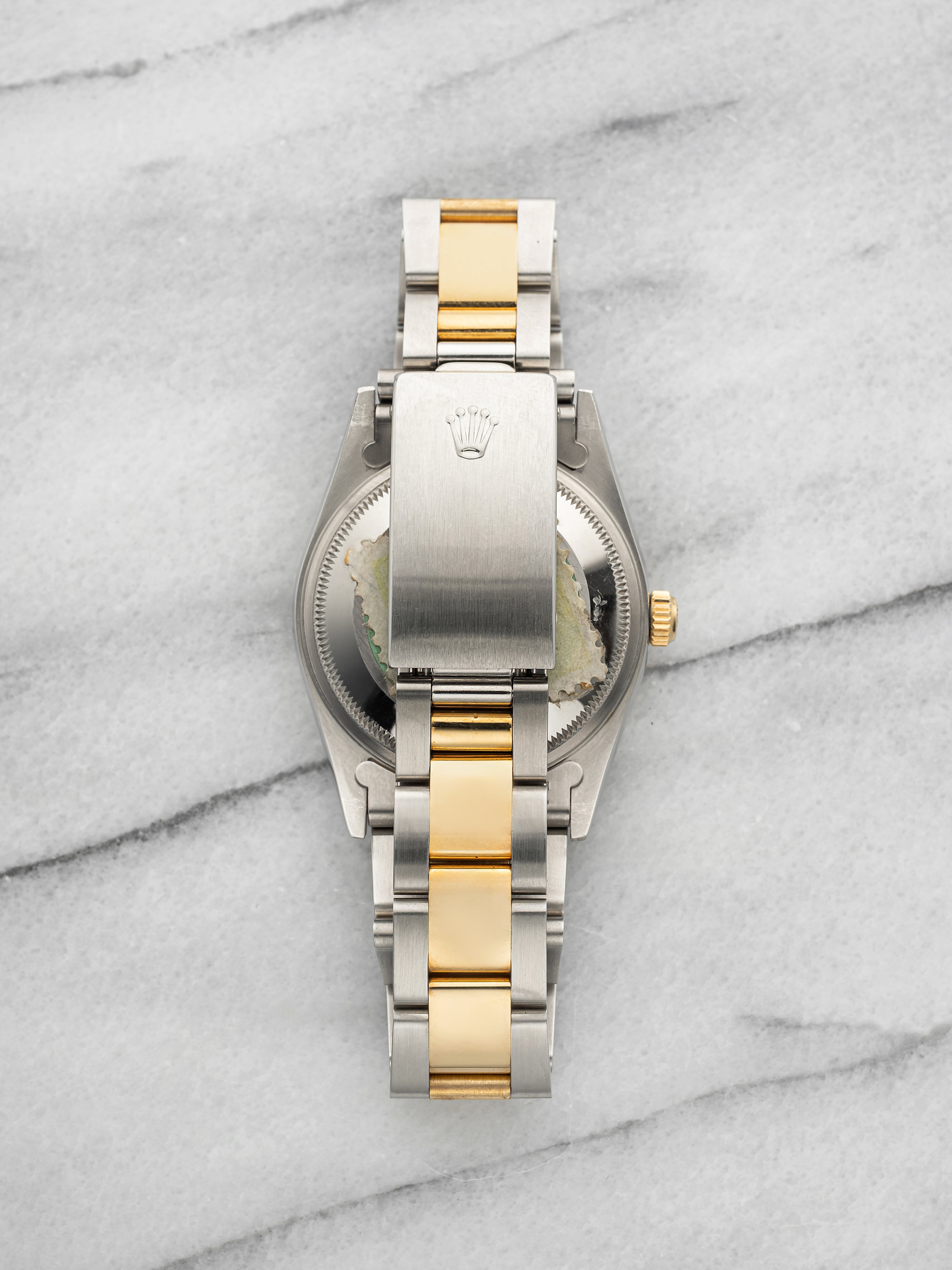 Vintage 1991 Rolex Oyster Perpetual Date 15233 Two-Tone Buckley Dial Auto 34mm