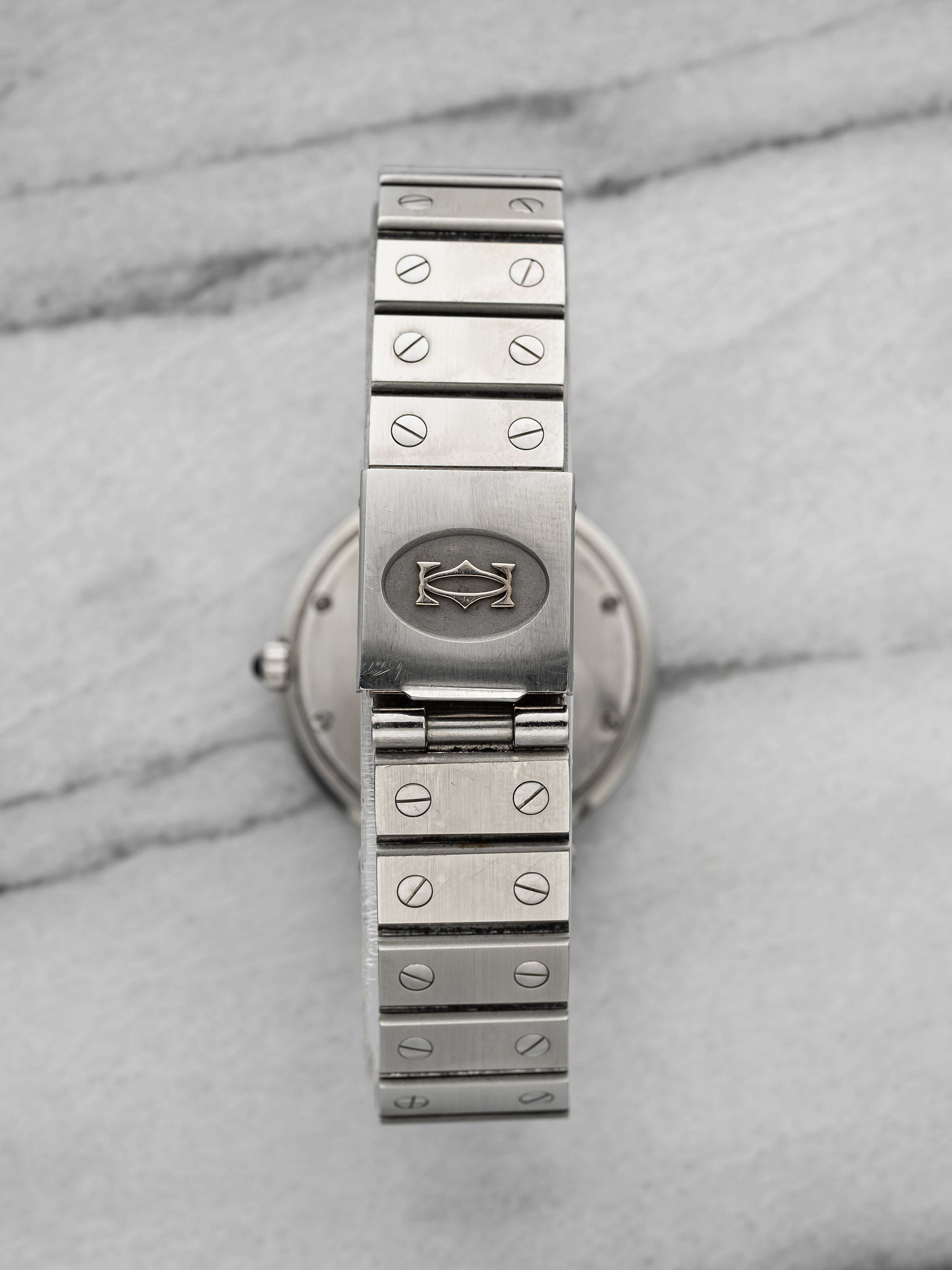 Cartier Santos Vendome 8192 - Stainless Steel, Grey Ghost Dial