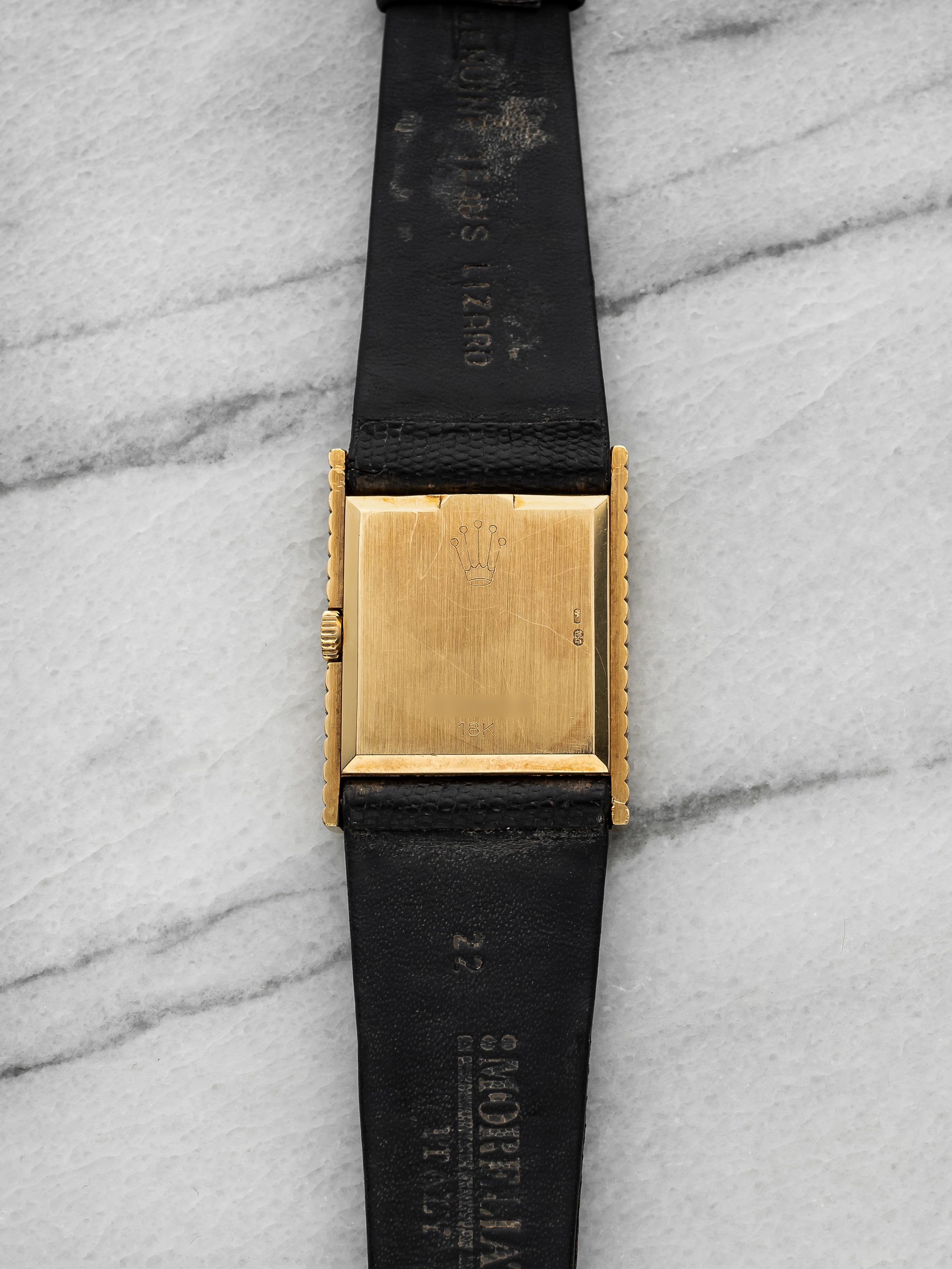 Vintage 1976 Rolex Cellini 4012 18K Yellow Gold Blue Foil Dial Manual 31 mm