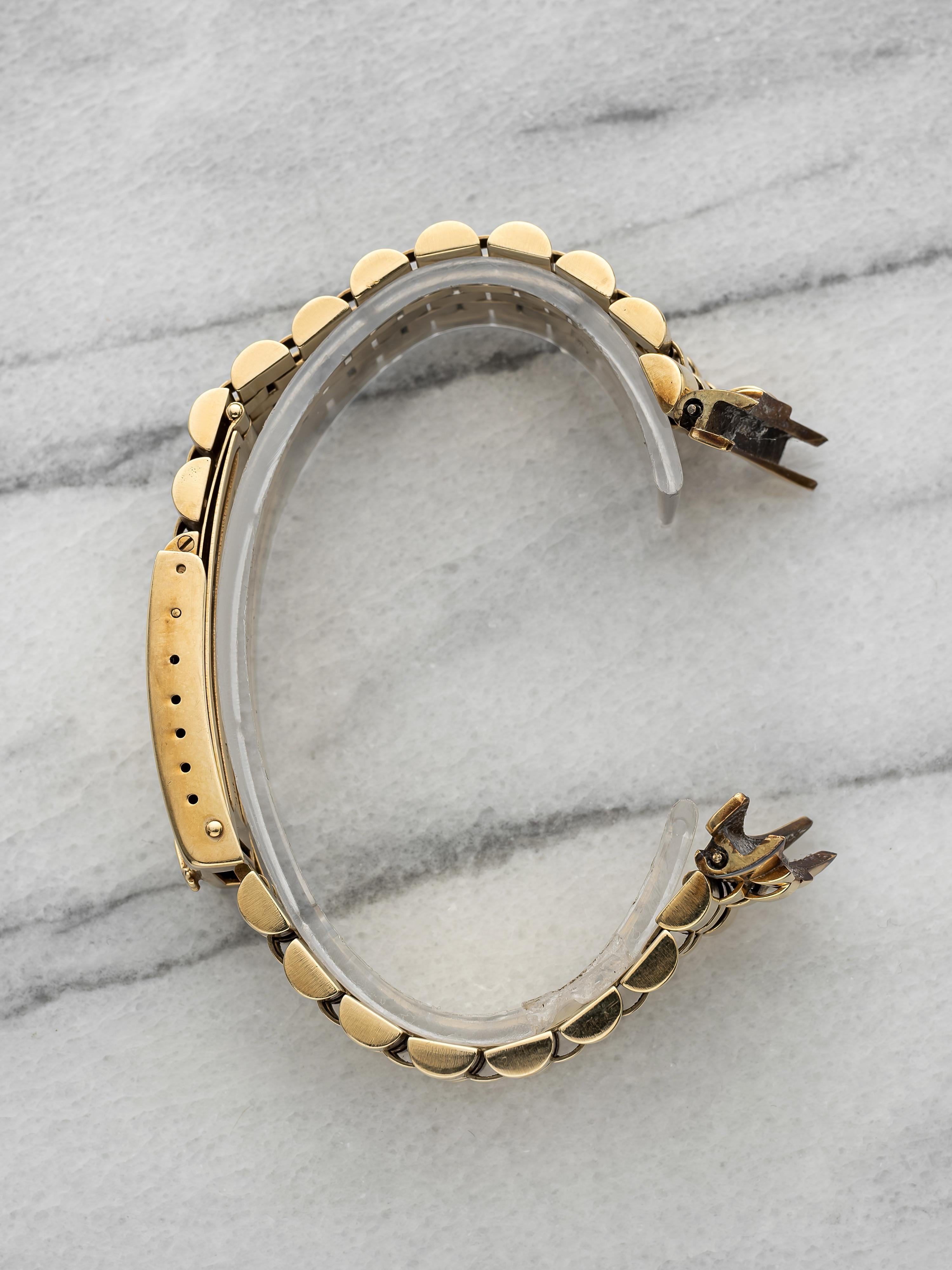 Vintage 1970s Rolex Jubilee 6311 14k Yellow Gold Bracelet 19 mm