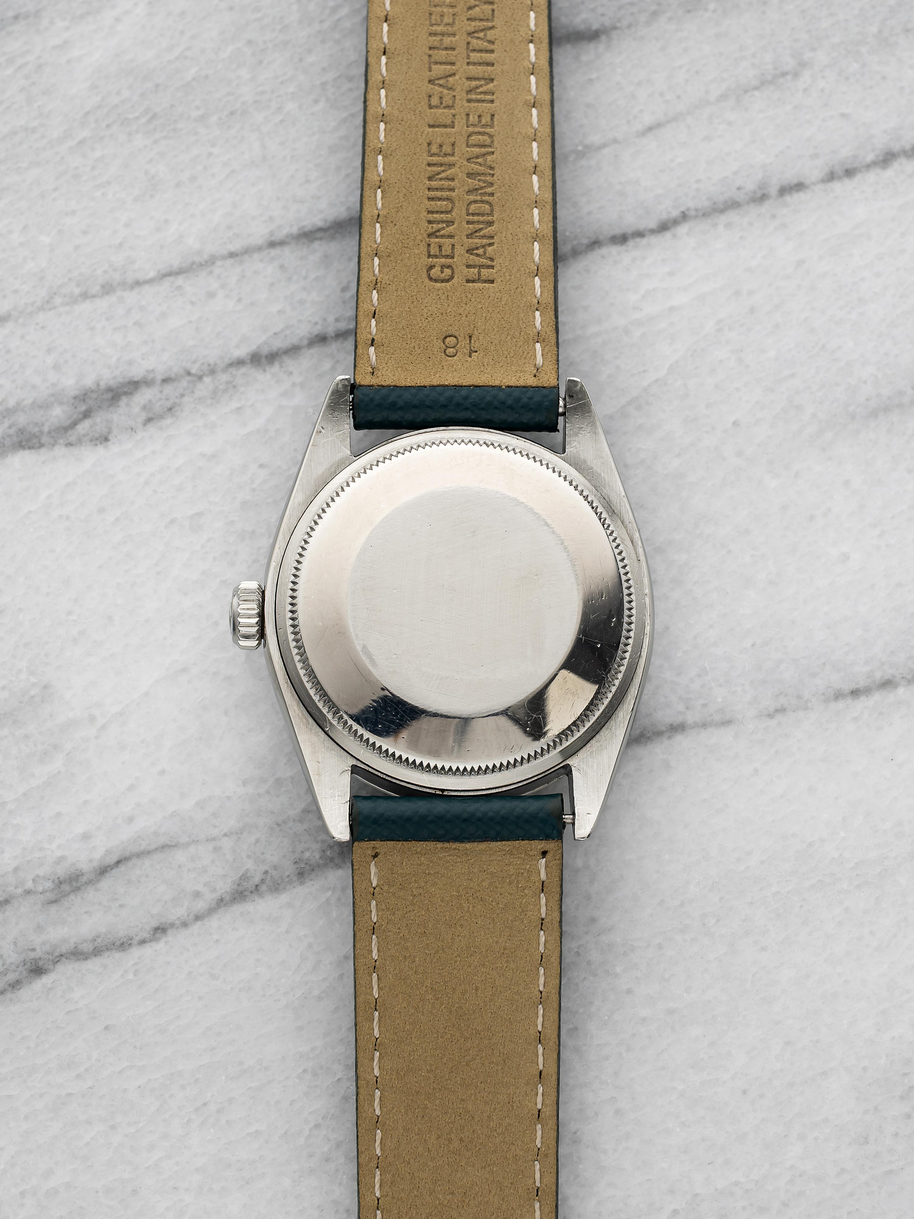 Vintage Rolex Oyster Perpetual Date 1500 Stainless Steel Grey Dial Auto 34mm