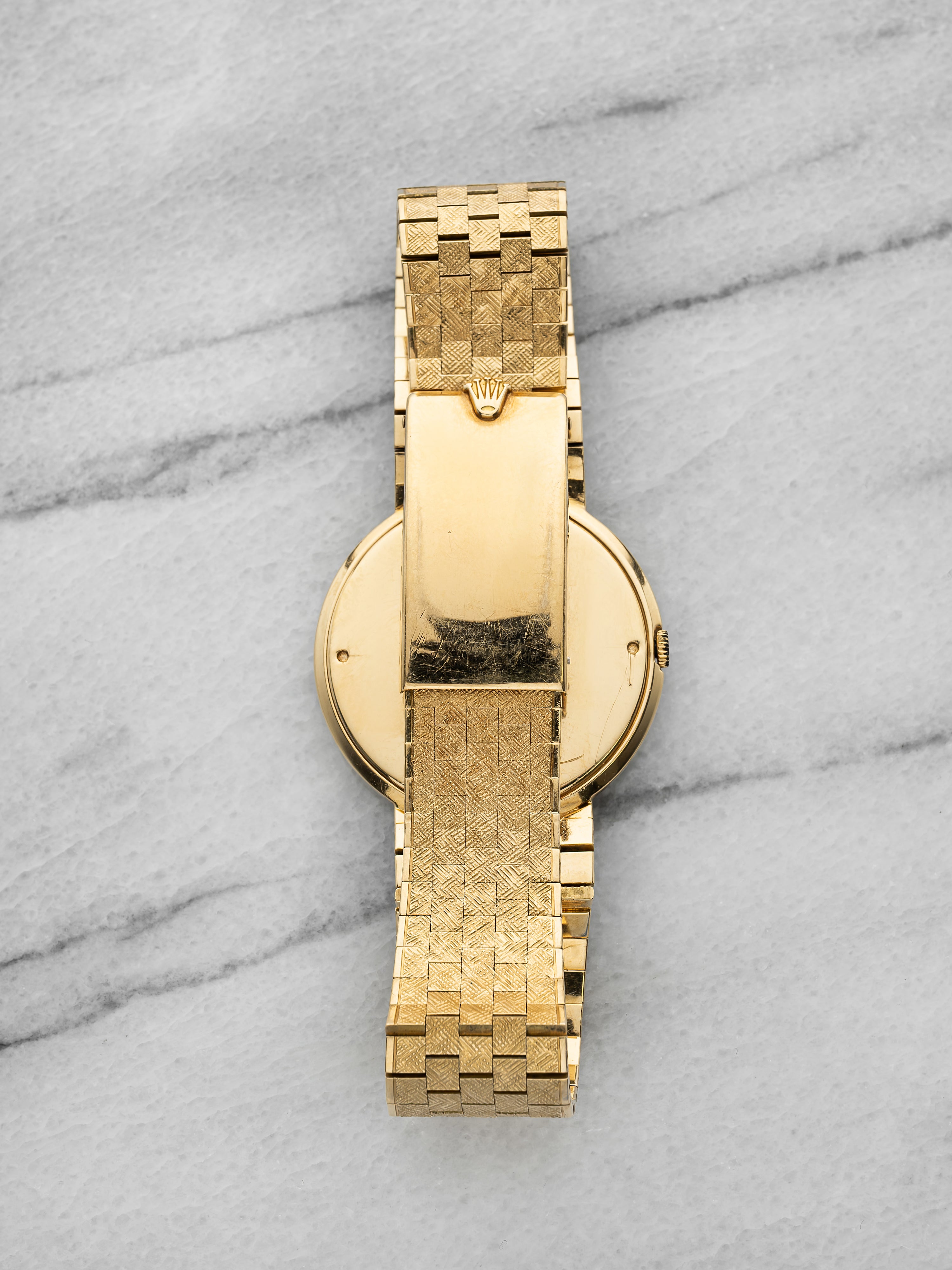 Rolex Geneve UFO 9780 - 18K Yellow Gold, Florentine Finish
