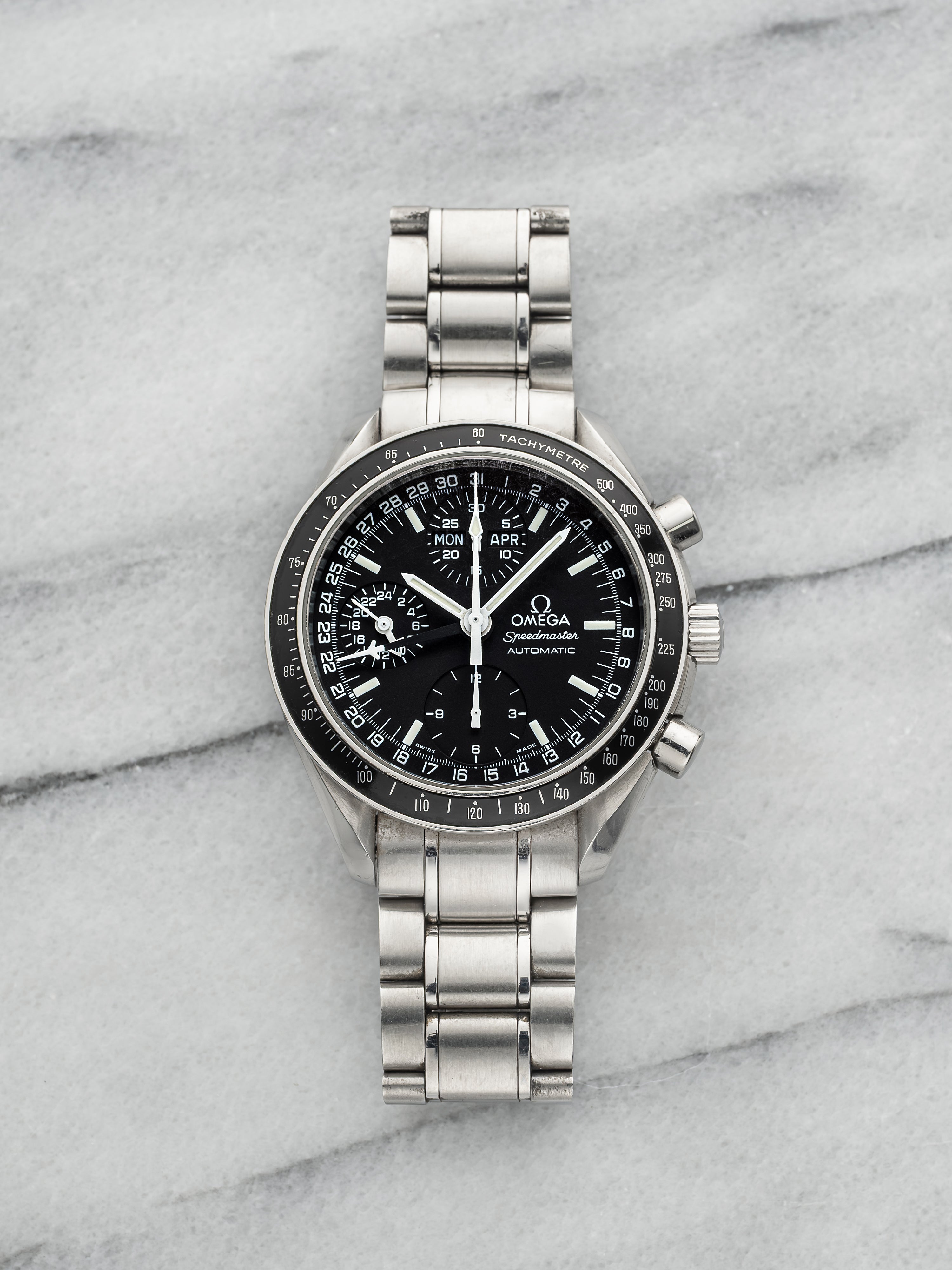 2001 Omega Speedmaster Day Date 3520.50.00 Steel Black Dial Automatic 39mm