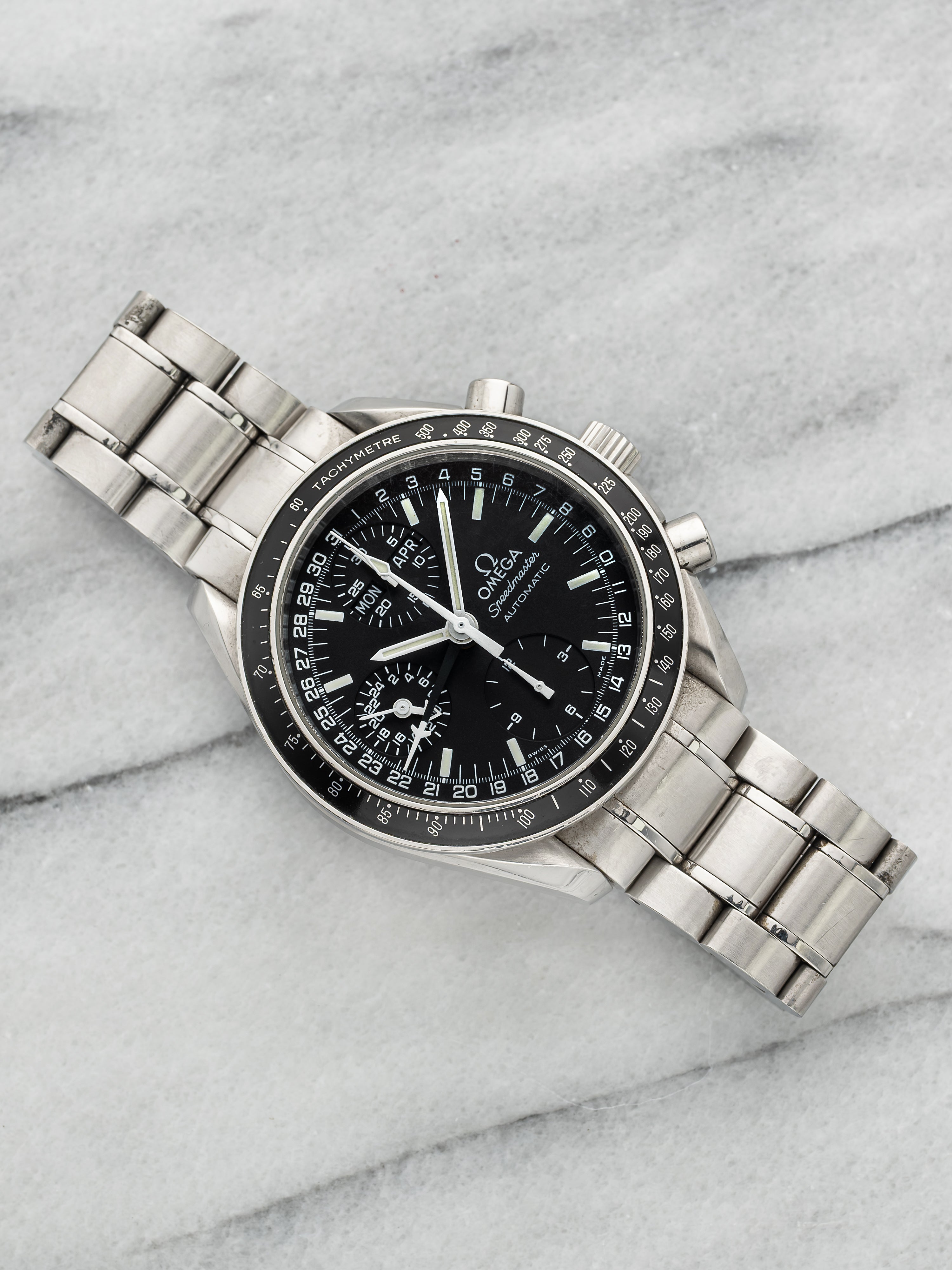 2001 Omega Speedmaster Day Date 3520.50.00 Steel Black Dial Automatic 39mm