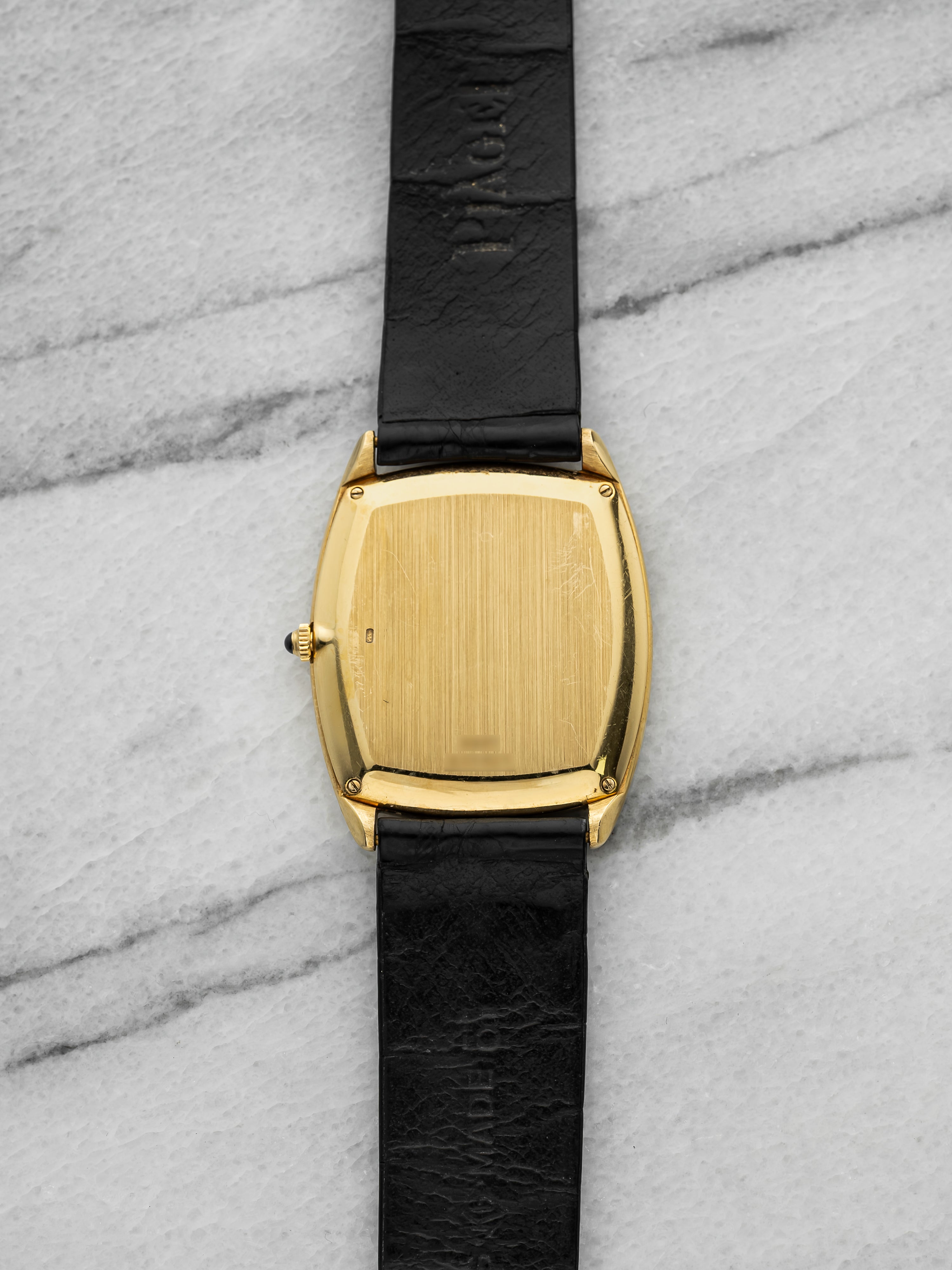 Piaget Emperador 9591 - 18K Yellow Gold, Blue Dial