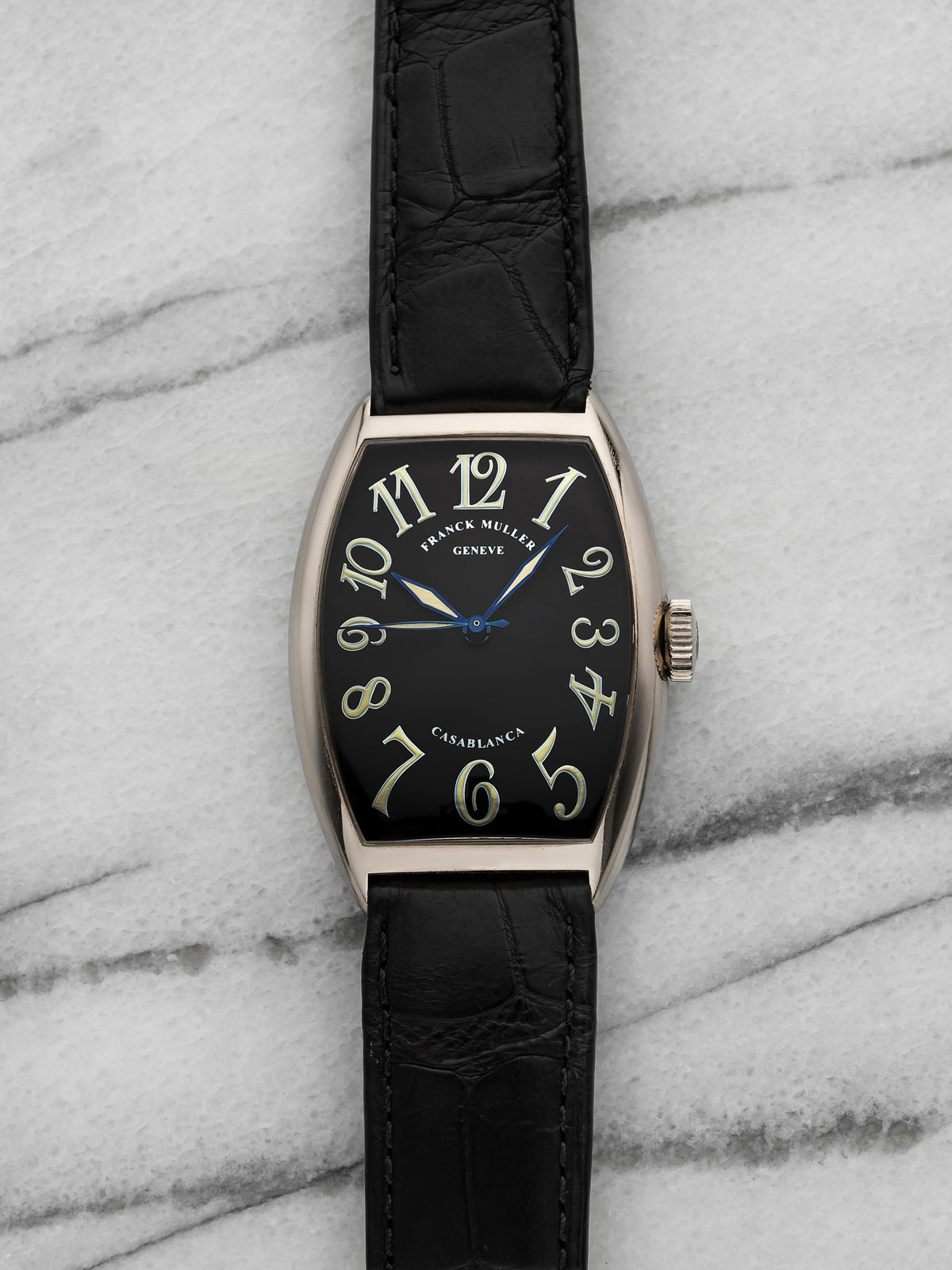 Franck Muller Casablanca - 18K White Gold Black Dial