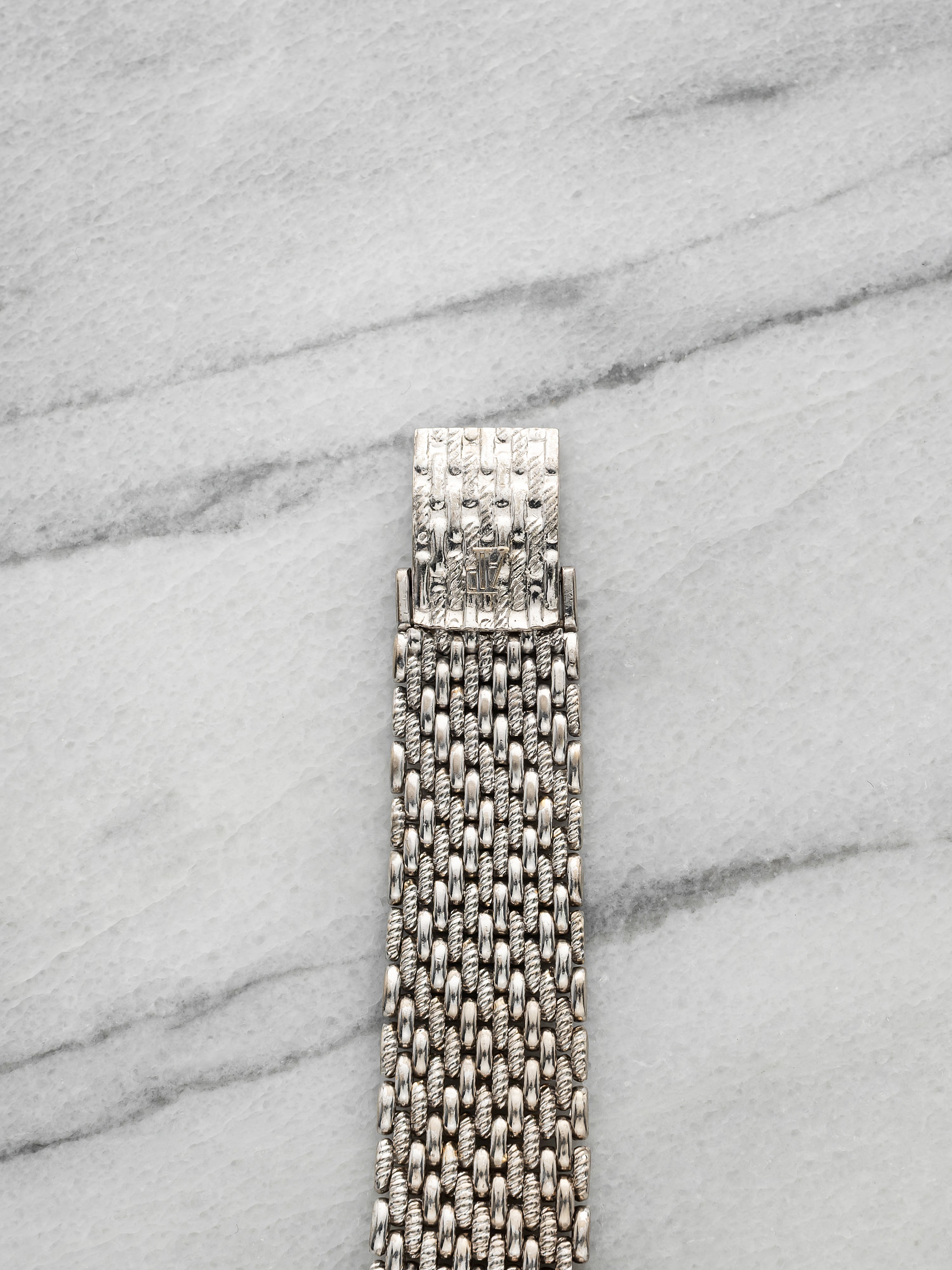 Audemars Piguet Ellipse - 18k WG Diamond & Sapphire Diagonal Candy Stripe Pave
