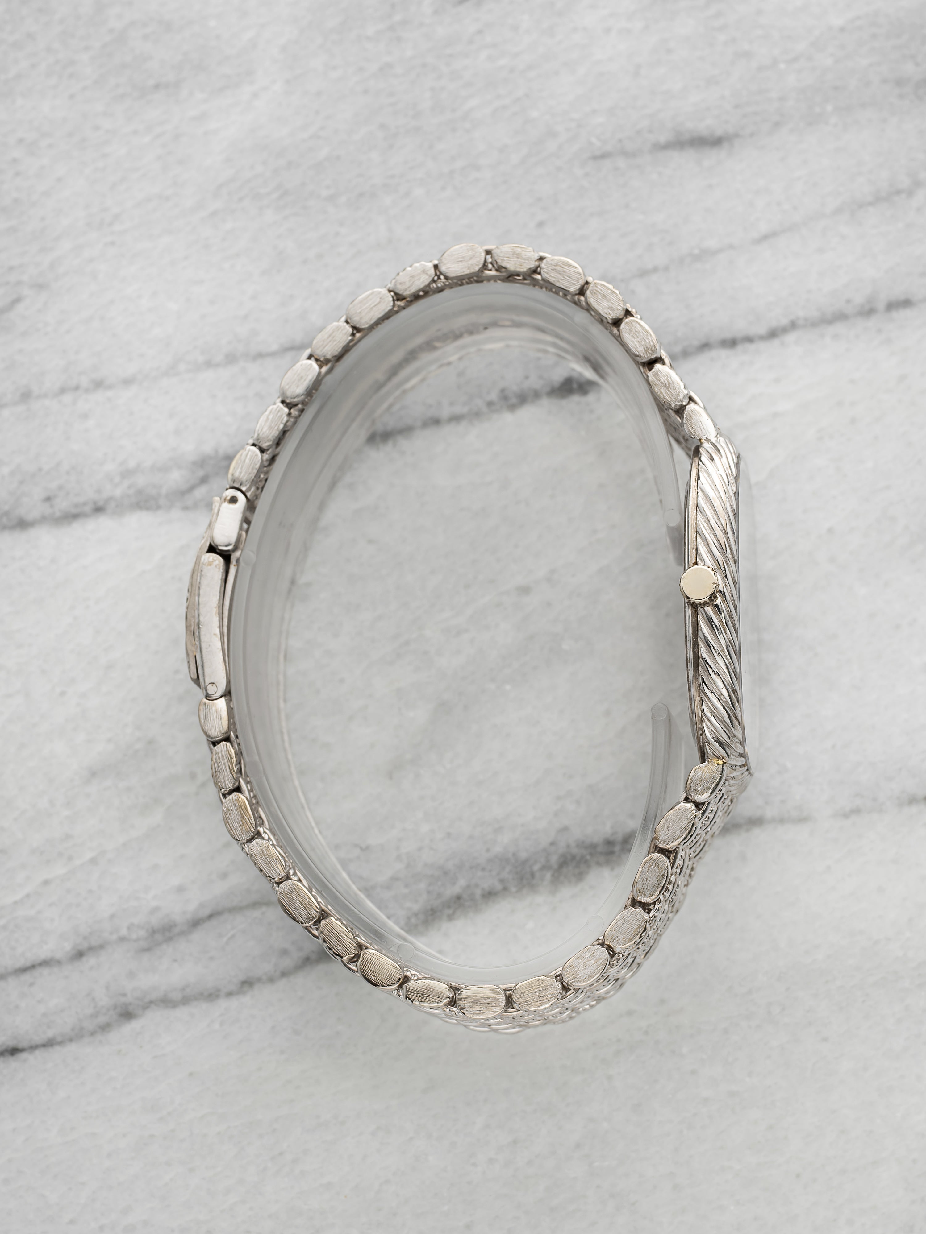 Audemars Piguet Ellipse - 18k WG Diamond & Sapphire Diagonal Candy Stripe Pave