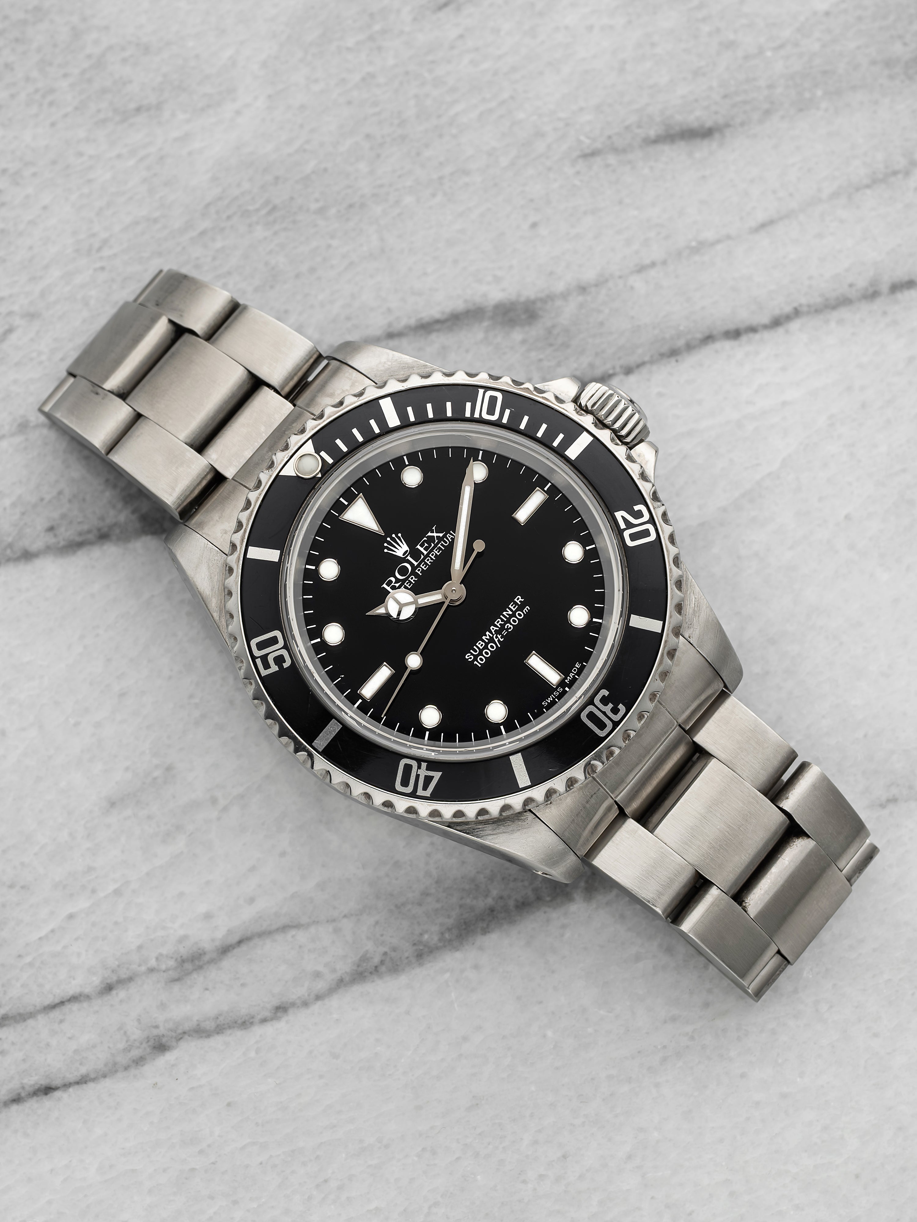 Vintage 1999 Rolex Submariner 14060 Stainless Steel Black Dial Automatic 40mm