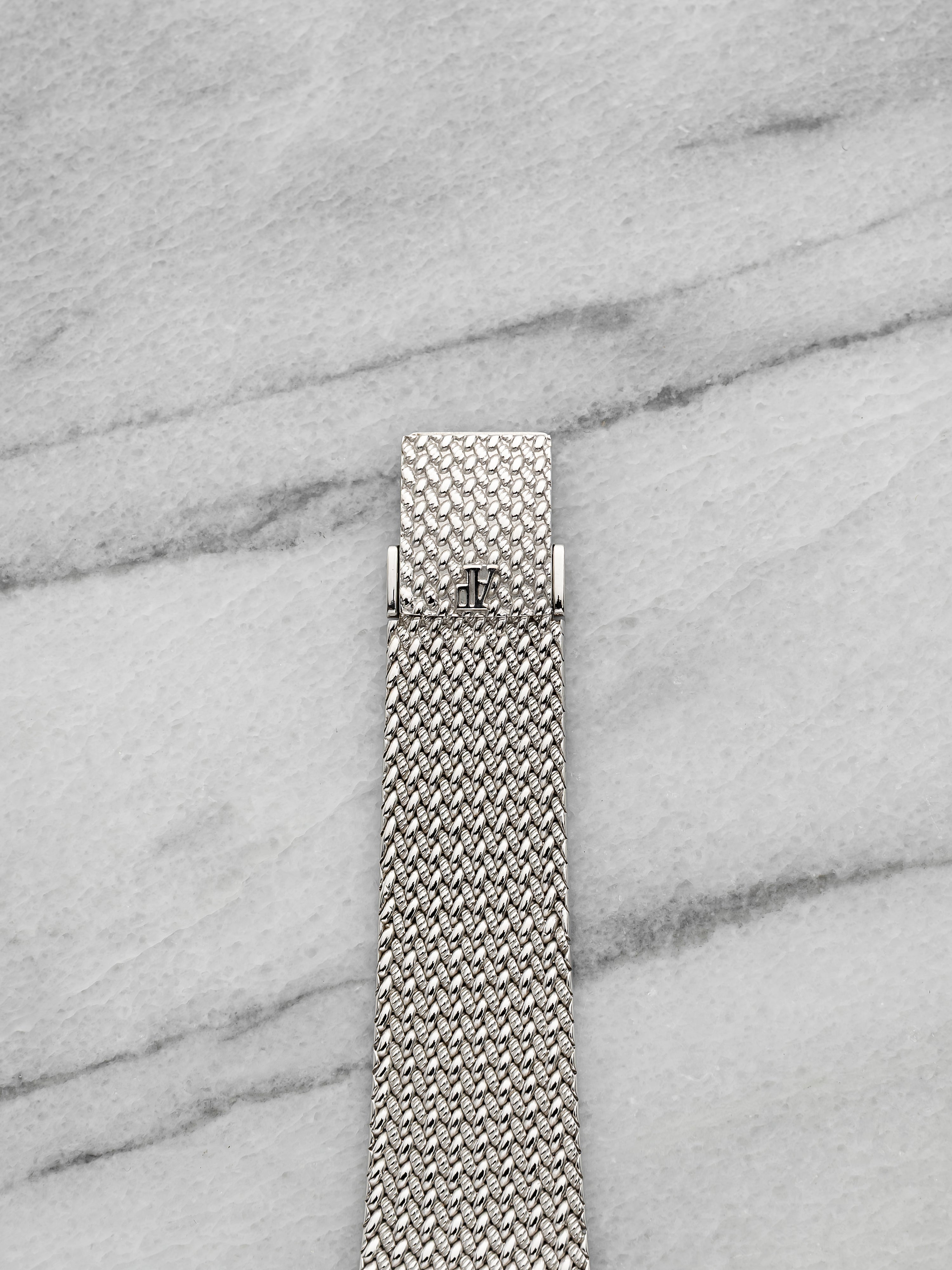 Vintage 1970s Audemars Piguet Cobra 18K WG Grey Diamond Dial Manual 26 mm