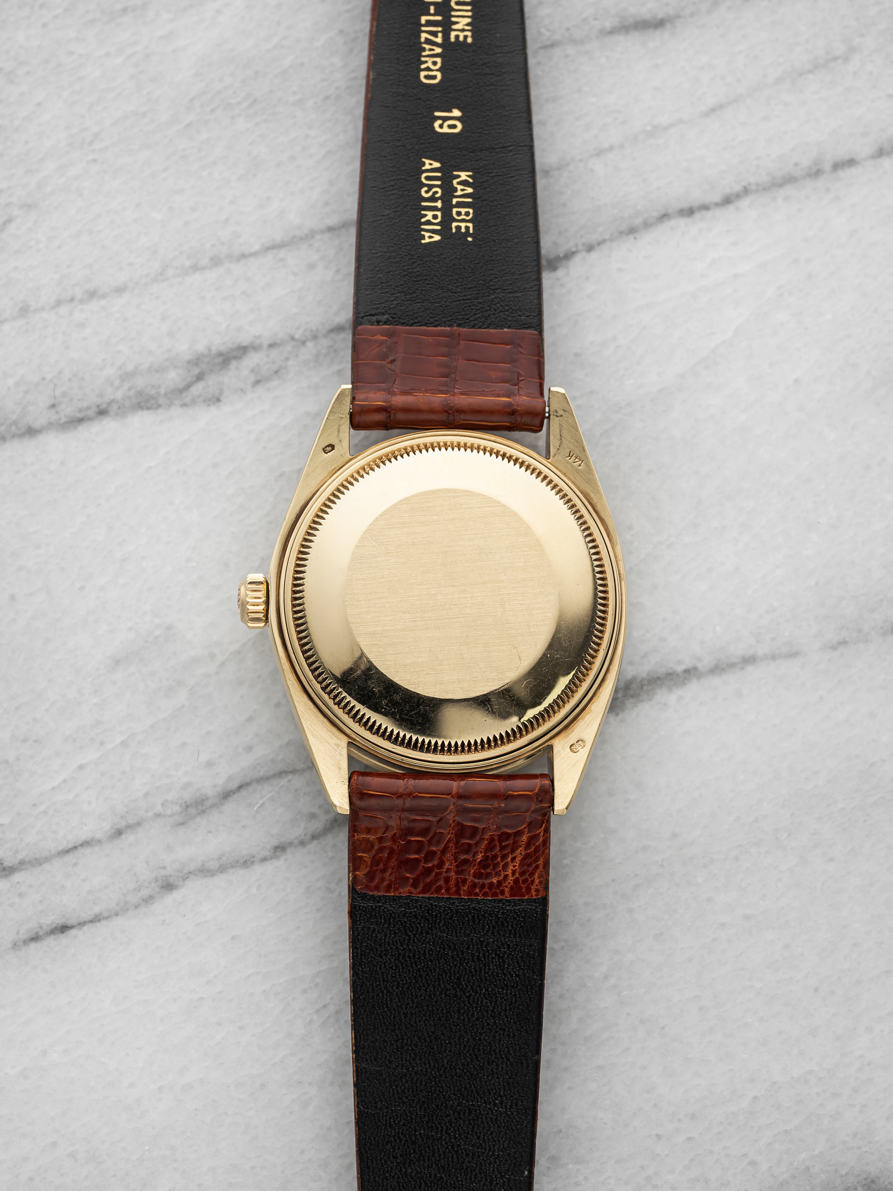 Vintage 1978 Rolex Oyster Perpetual Date 1501 14K YG Champagne Dial Auto 34mm