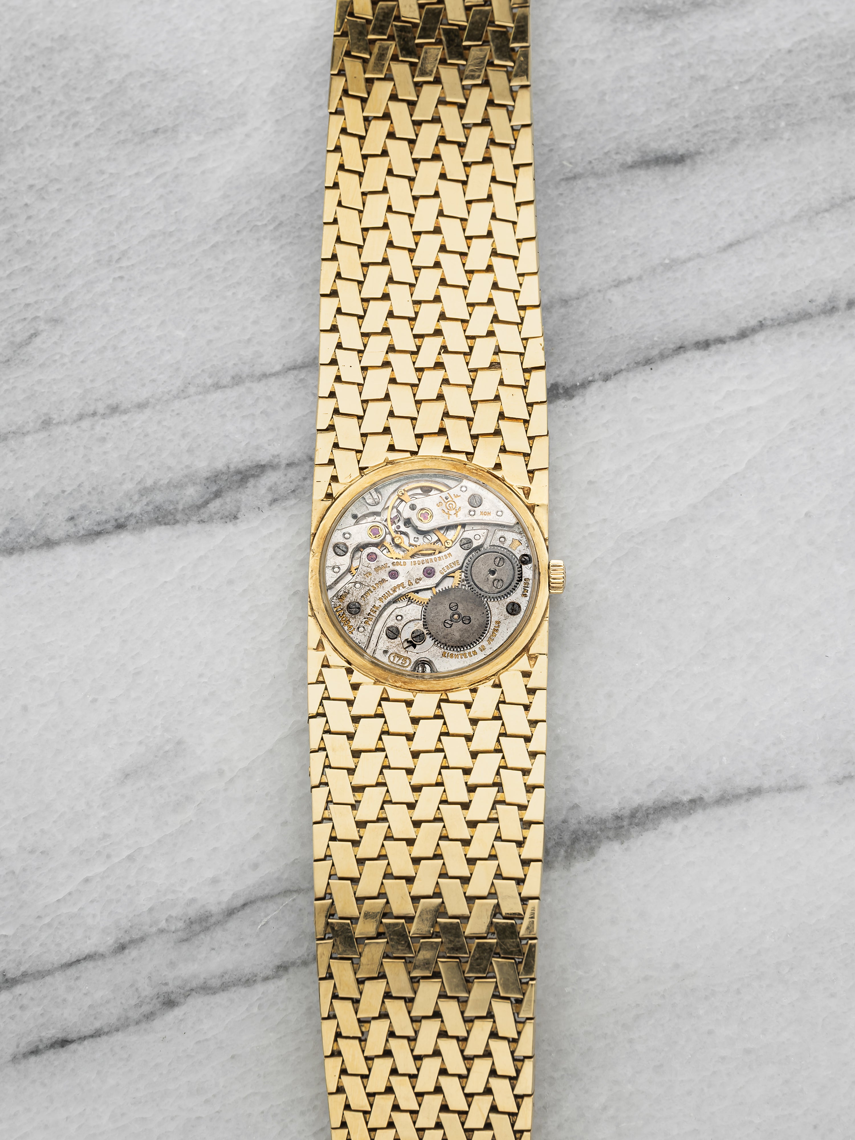 Vintage 1960s Patek Philippe 3310 18K Yellow Gold Champagne Dial Manual 29mm