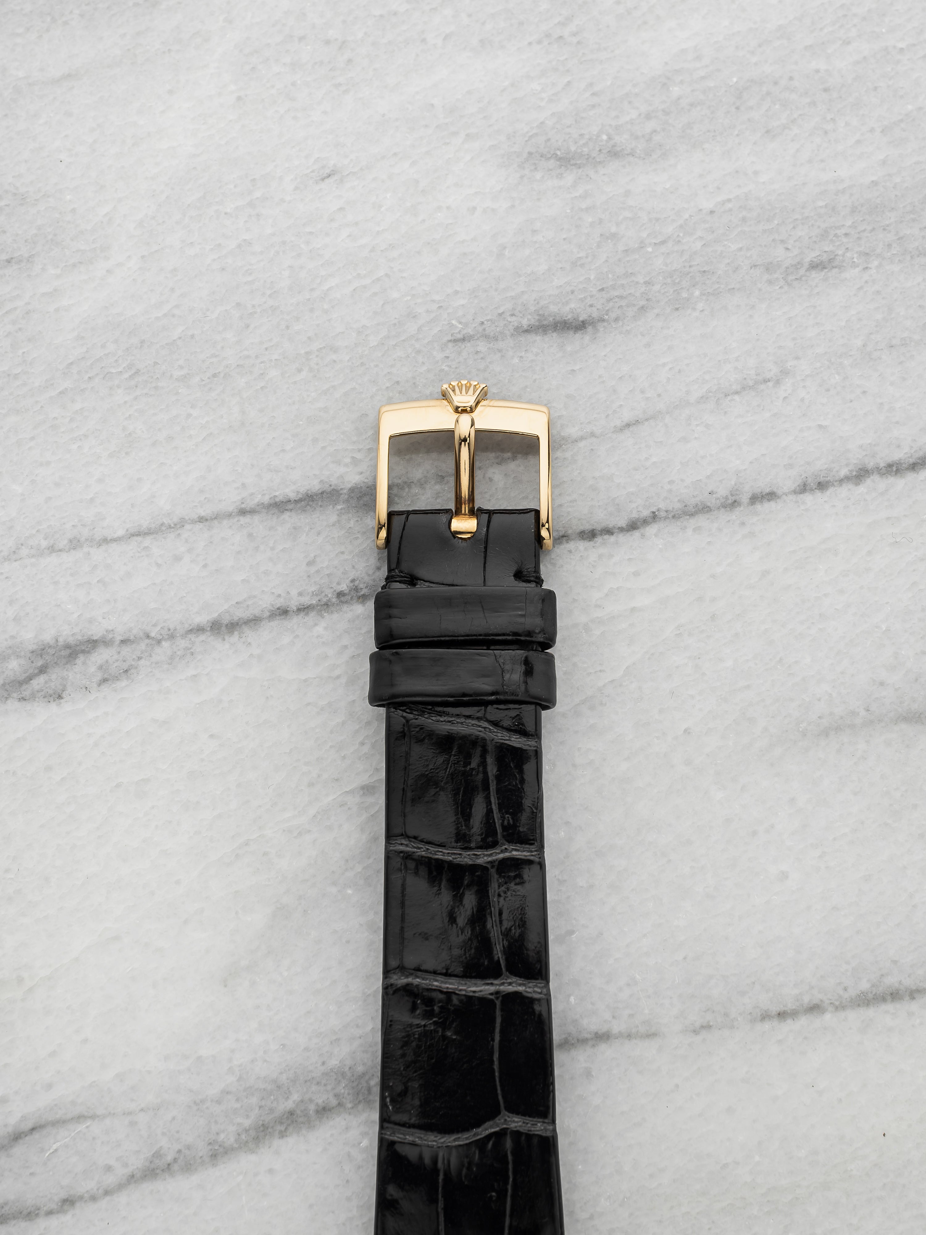 Vintage 1995 Rolex Cellini 4112/8 18K Yellow Gold White Roman Dial Manual 32mm