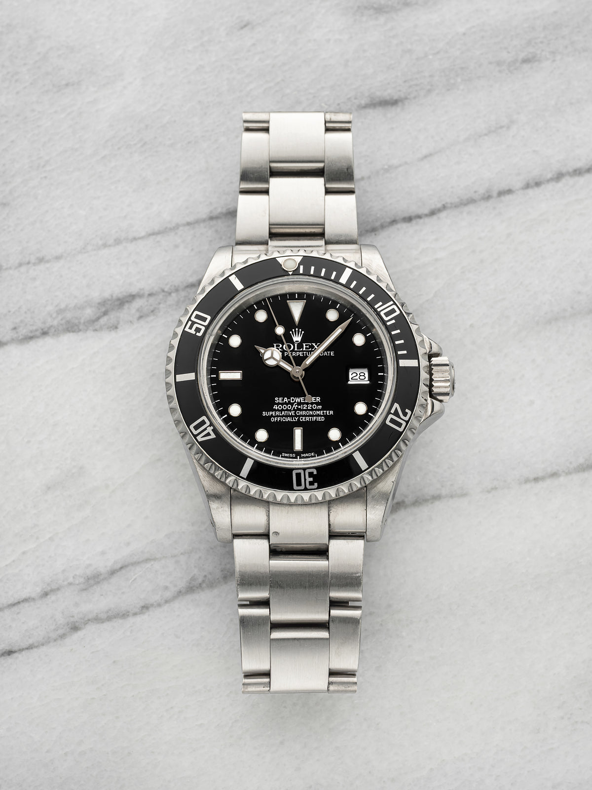 2000 Rolex Sea Dweller 16600 Stainless Steel Black Dial Automatic 40mm