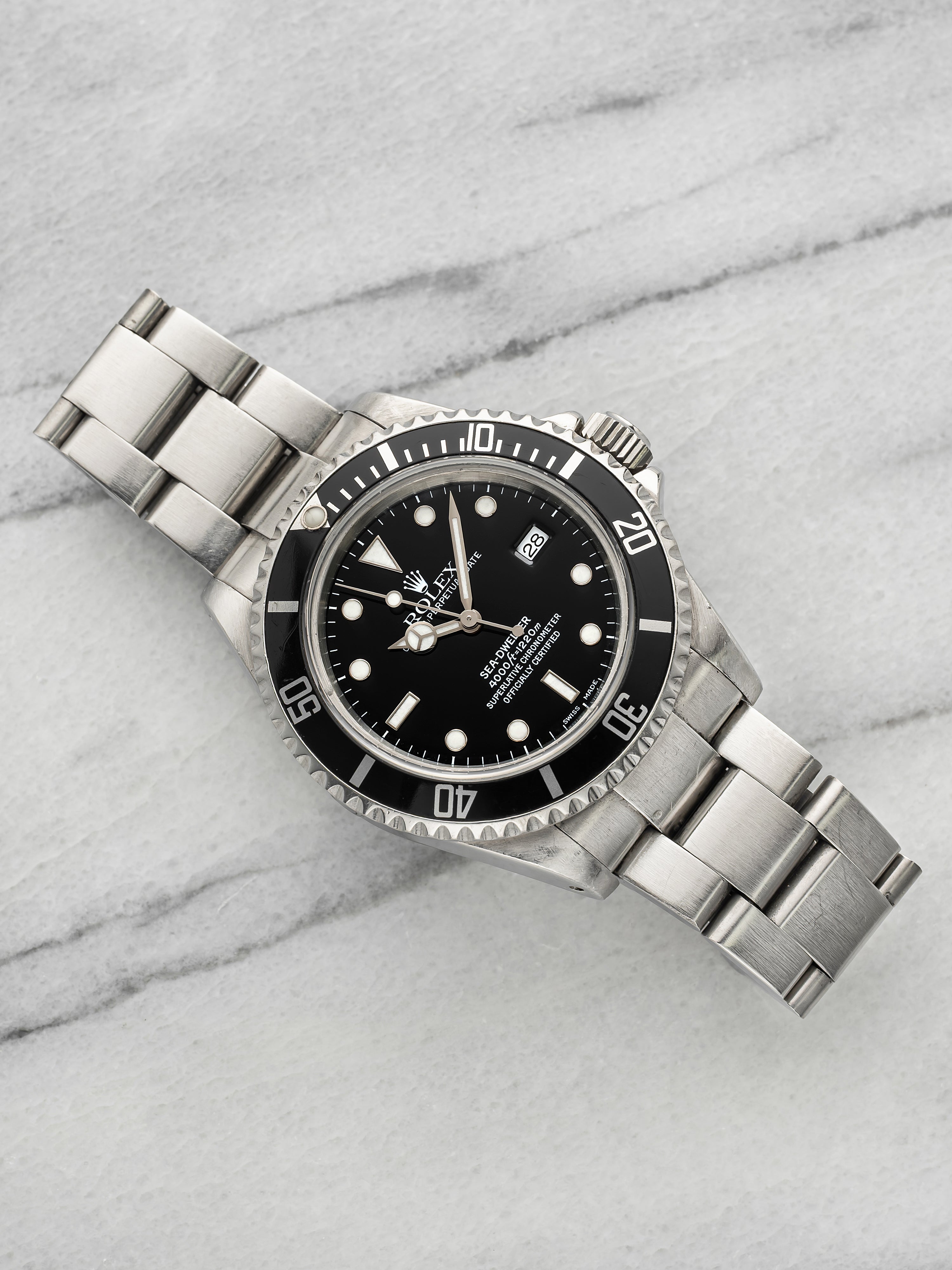 2000 Rolex Sea Dweller 16600 Stainless Steel Black Dial Automatic 40mm