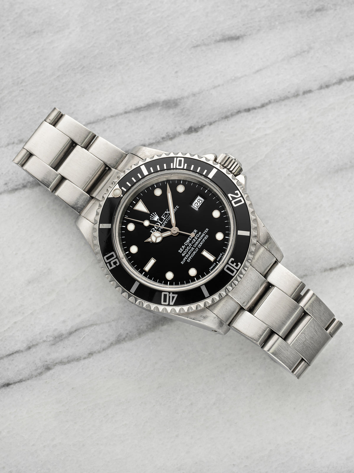 2000 Rolex Sea Dweller 16600 Stainless Steel Black Dial Automatic 40mm