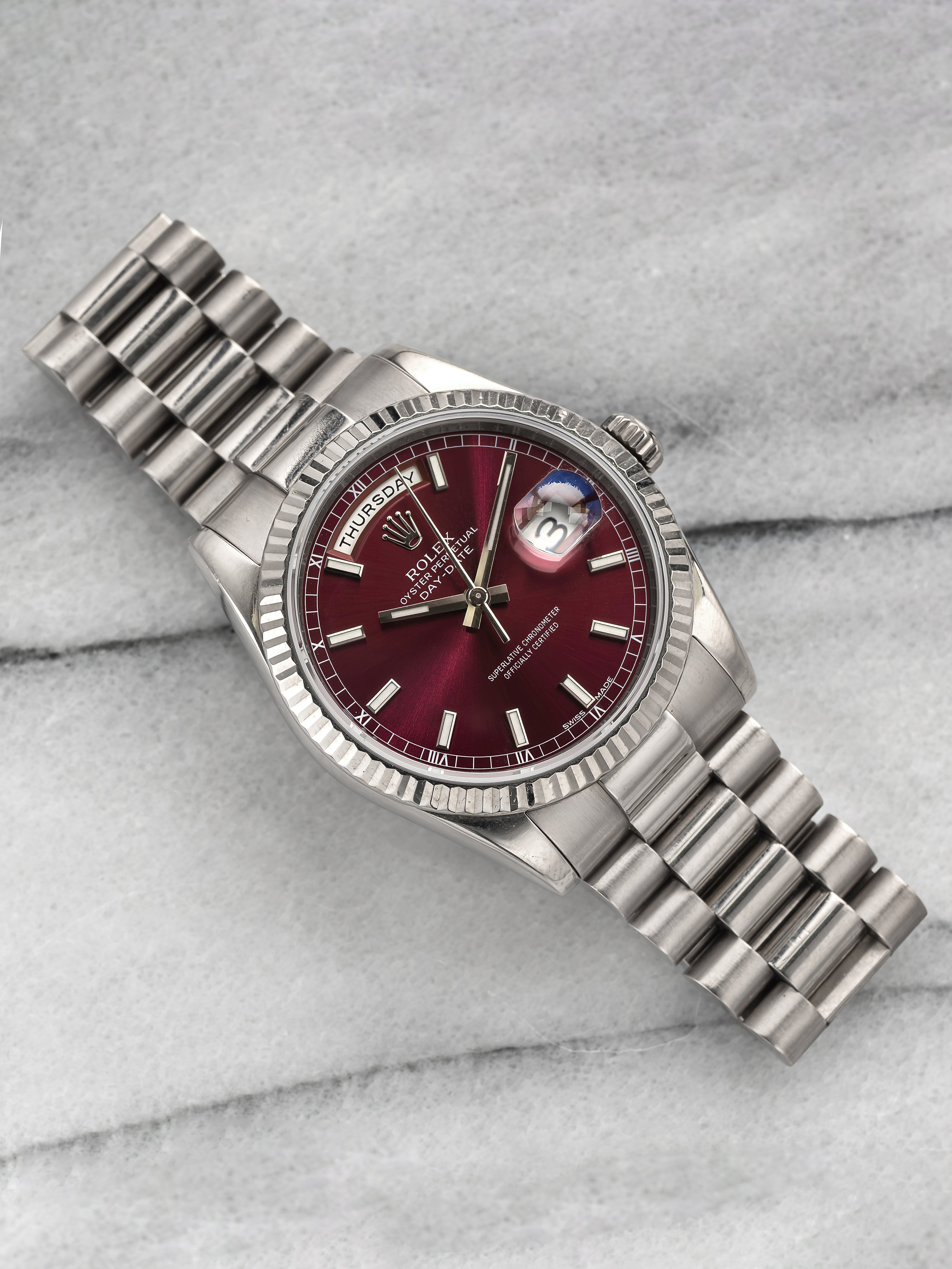Rolex Daydate 118239 - Cherry Dial.