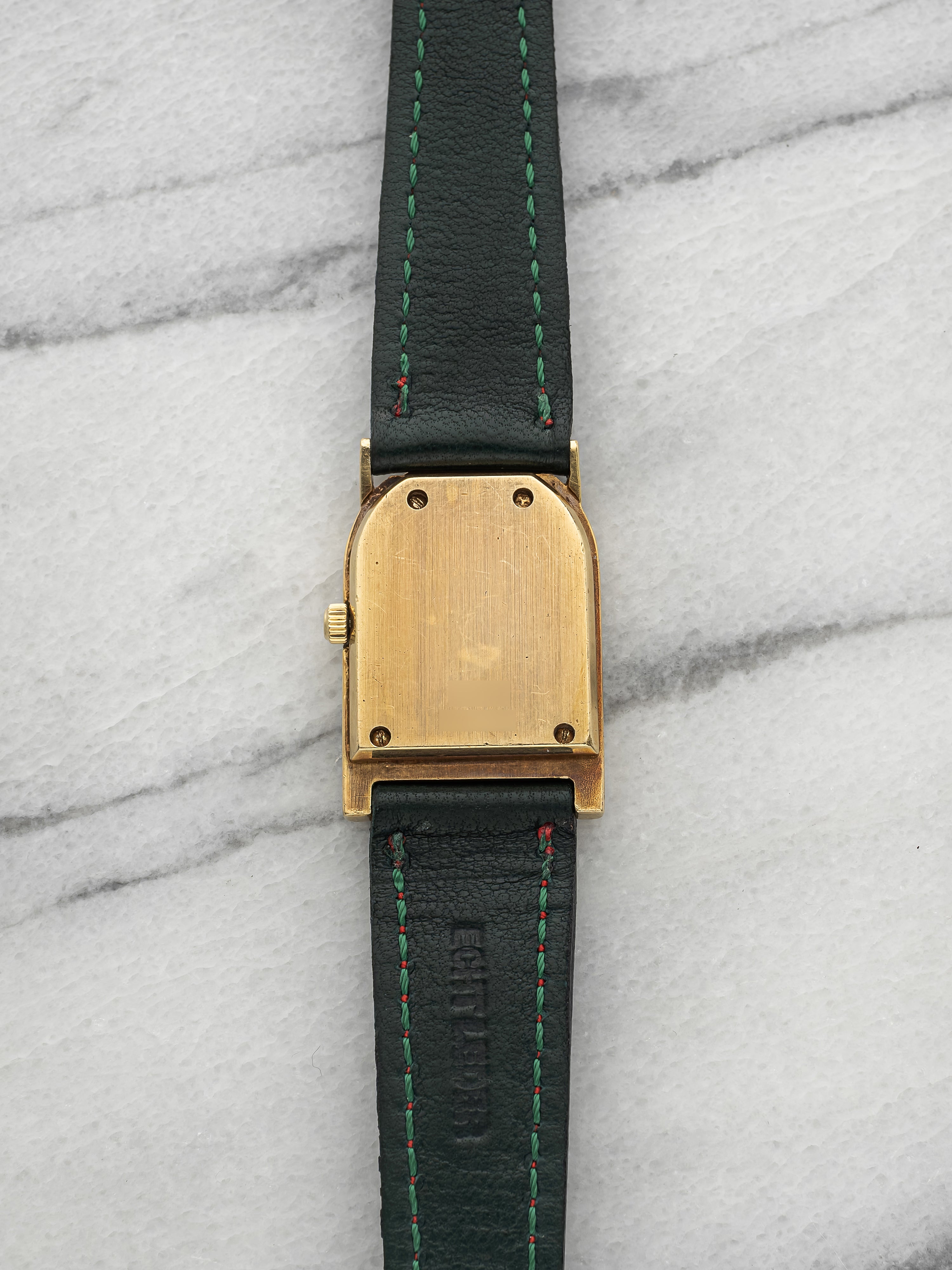 Vintage 1970s Baume & Mercier Dress Watch 18K YG Coral Dial Manual 22mm