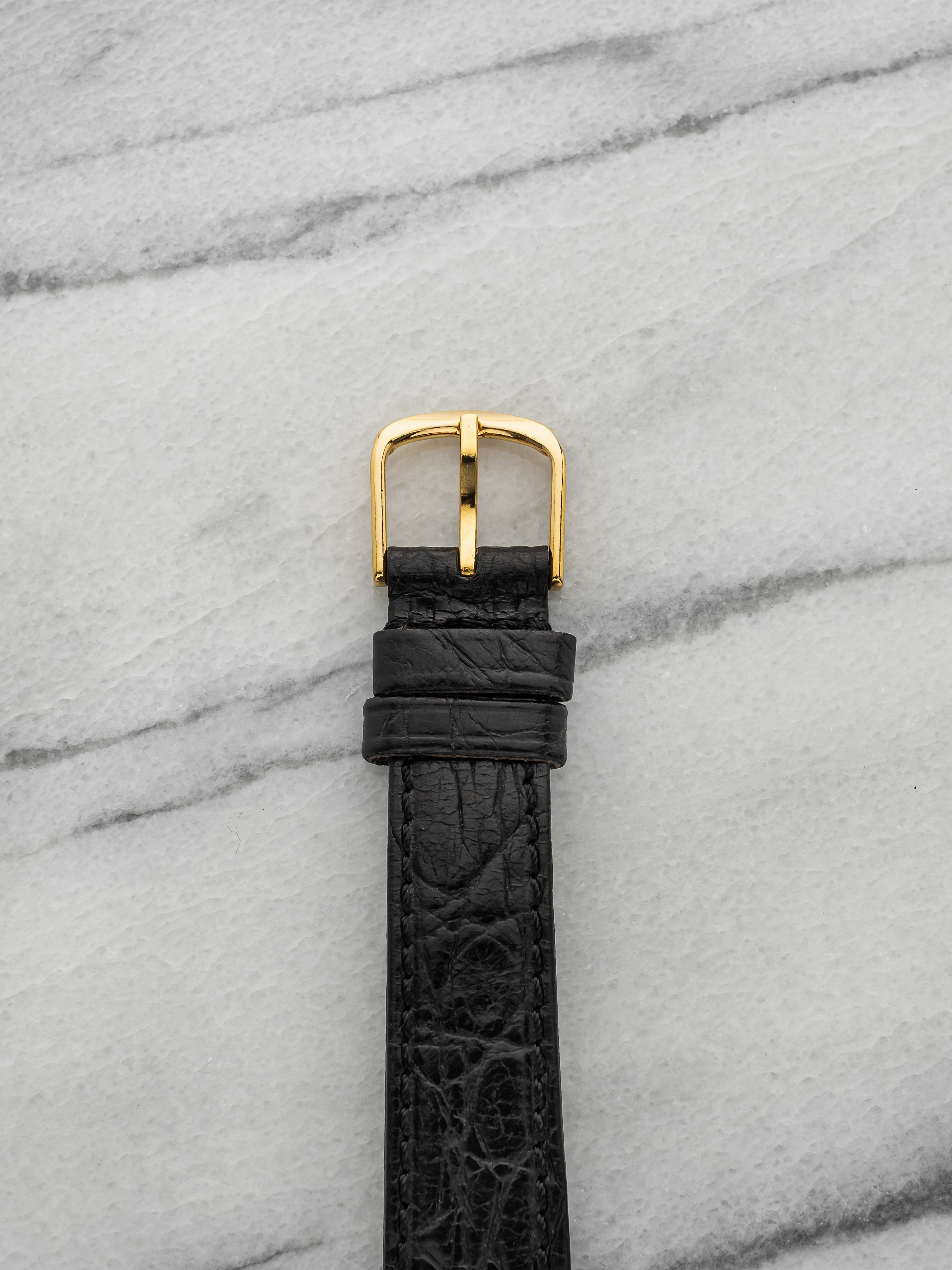 Vintage 1998 Ettore Bugatti Grille 18K Yellow Gold White Dial Auto 26mm