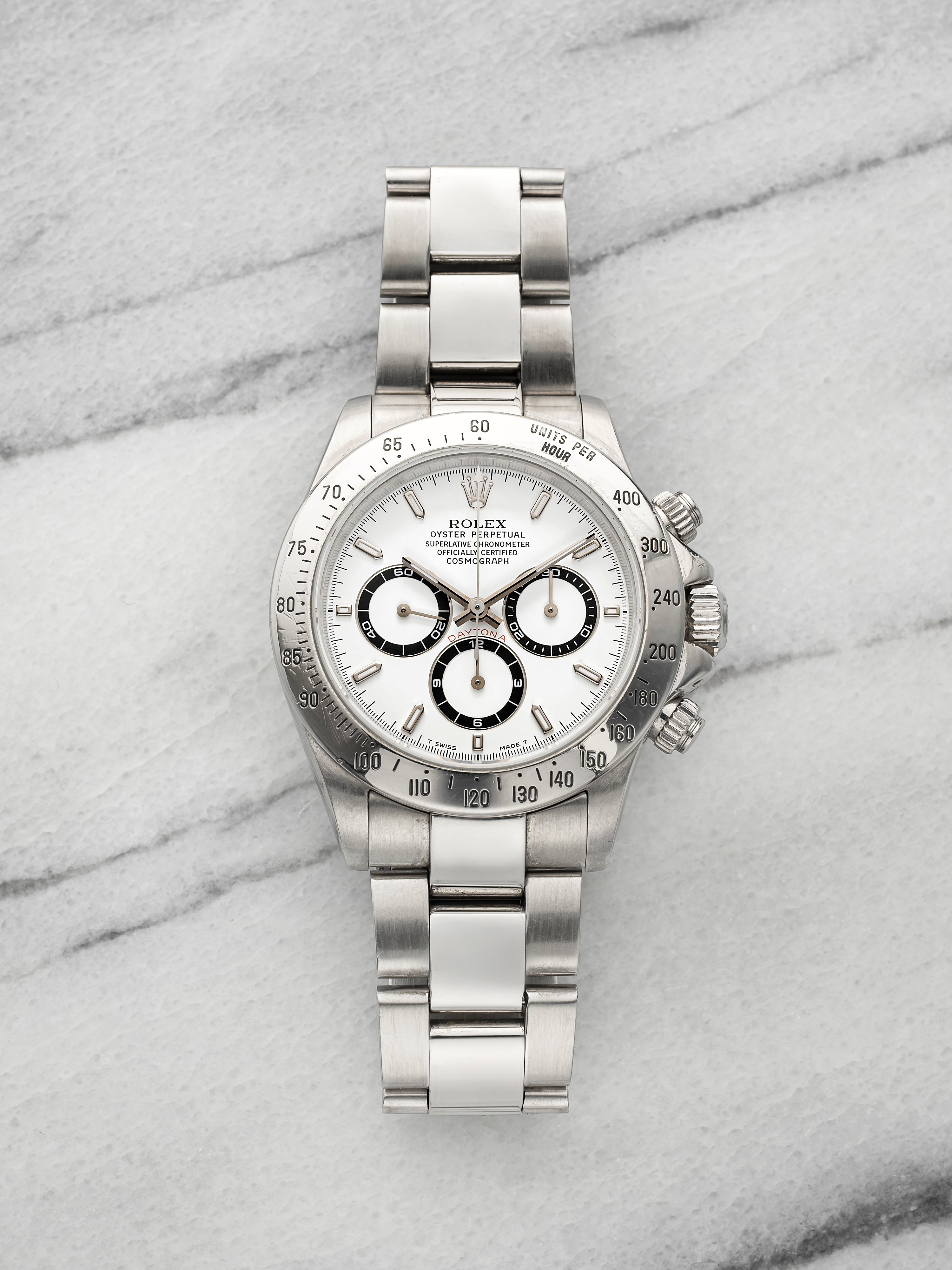 Vintage 1999 Rolex Daytona 16520 Stainless Steel White Dial Automatic 40mm