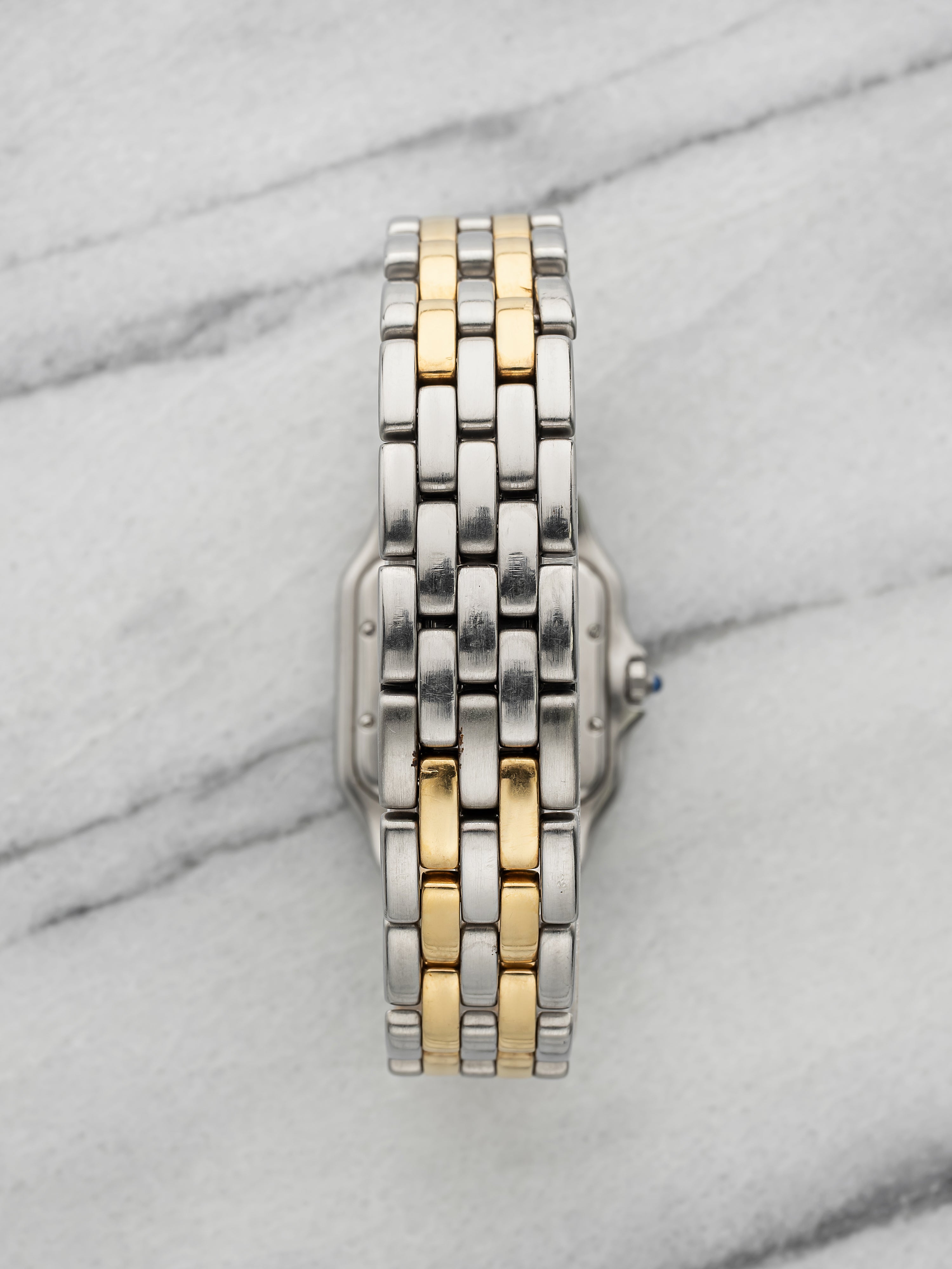 Vintage 1990s Cartier Panthere 83949 Two-Tone Cream Roman Dial Quartz 27mm