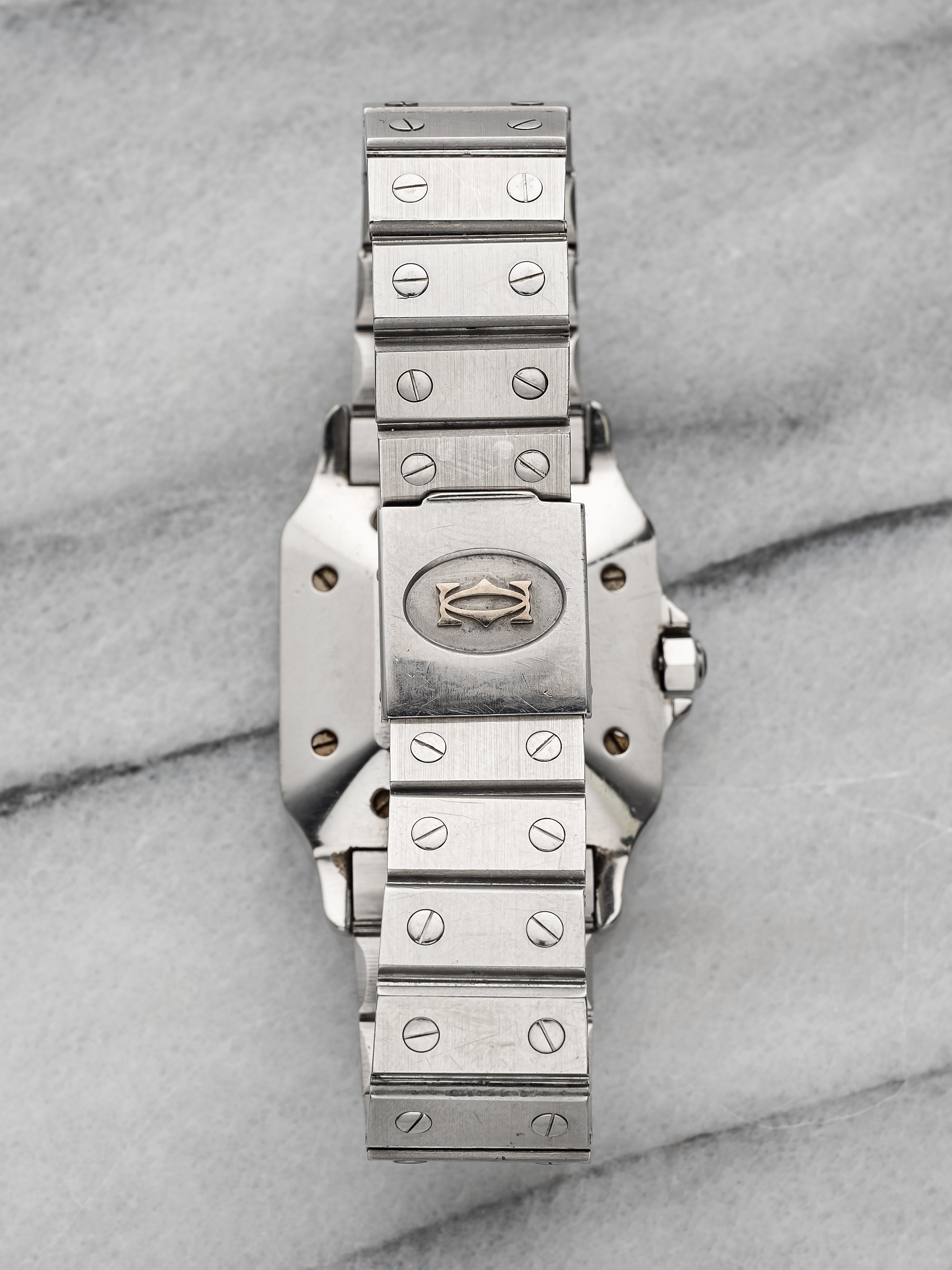 Cartier Santos 2960 - White Roman Dial.