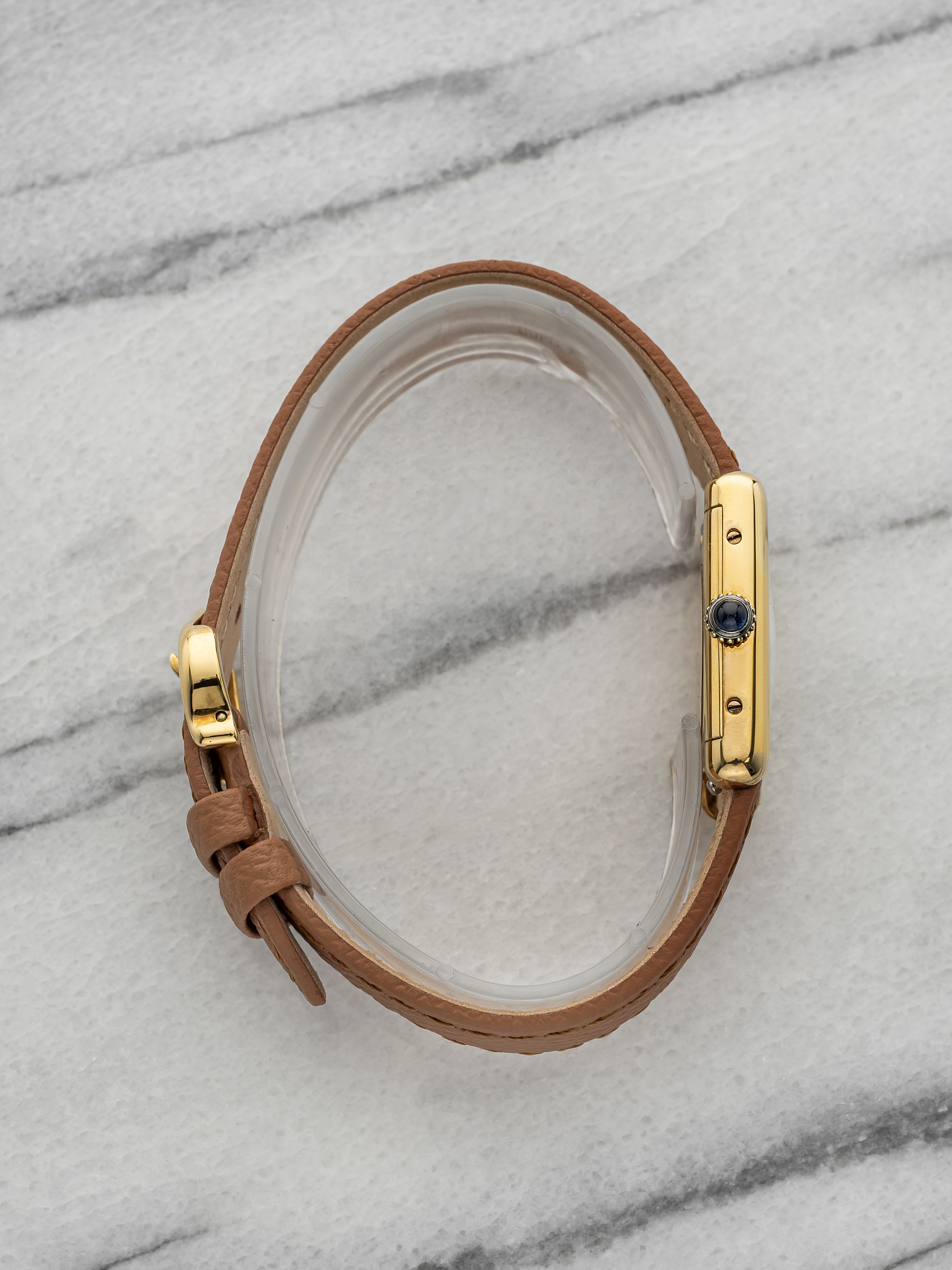 Vintage 1979 Cartier Must Tank Vermeil Tortoiseshell Dial Manual 21mm