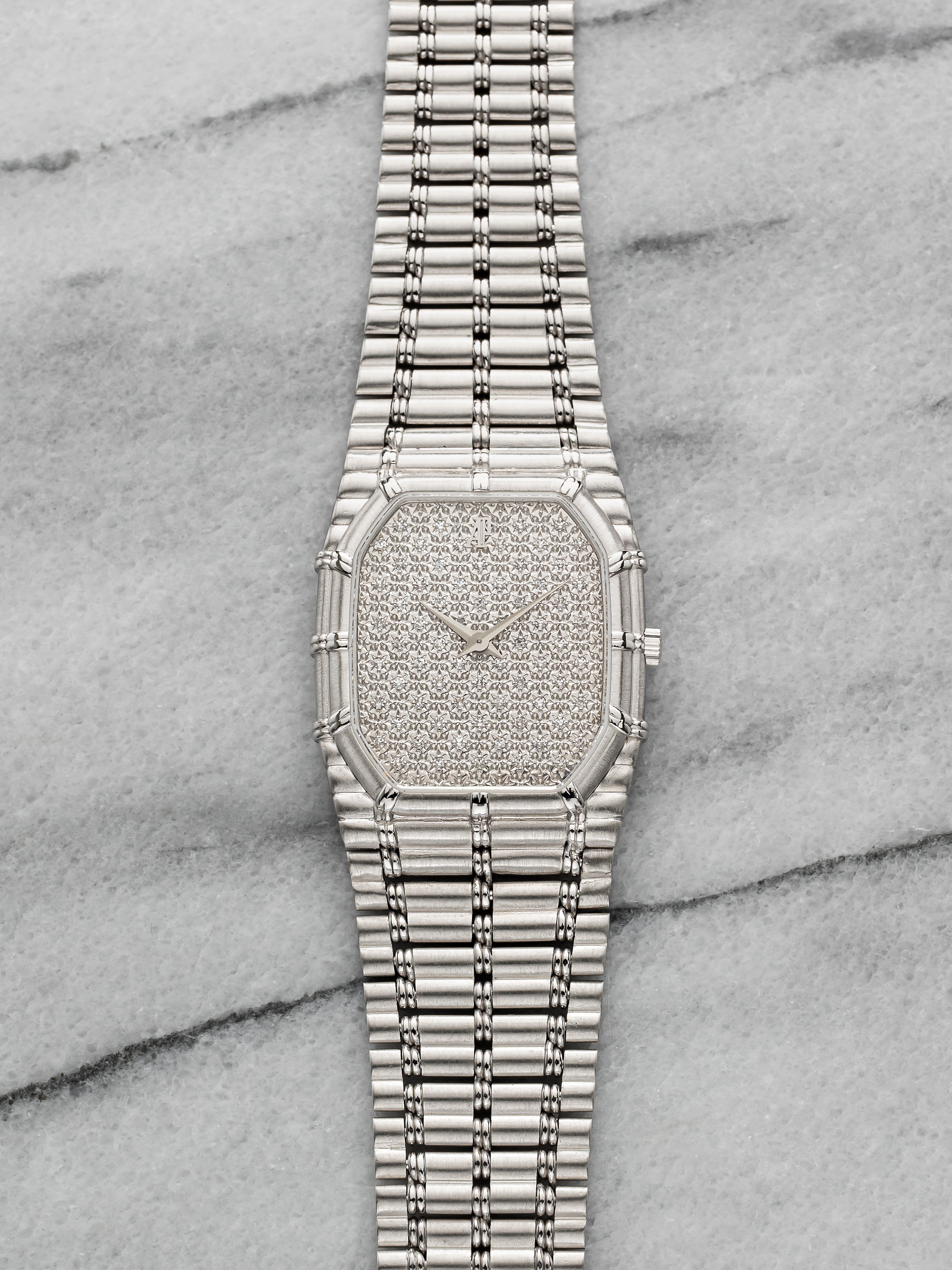Audemars Piguet Bamboo 2508 - White Gold, Pavé Dial
