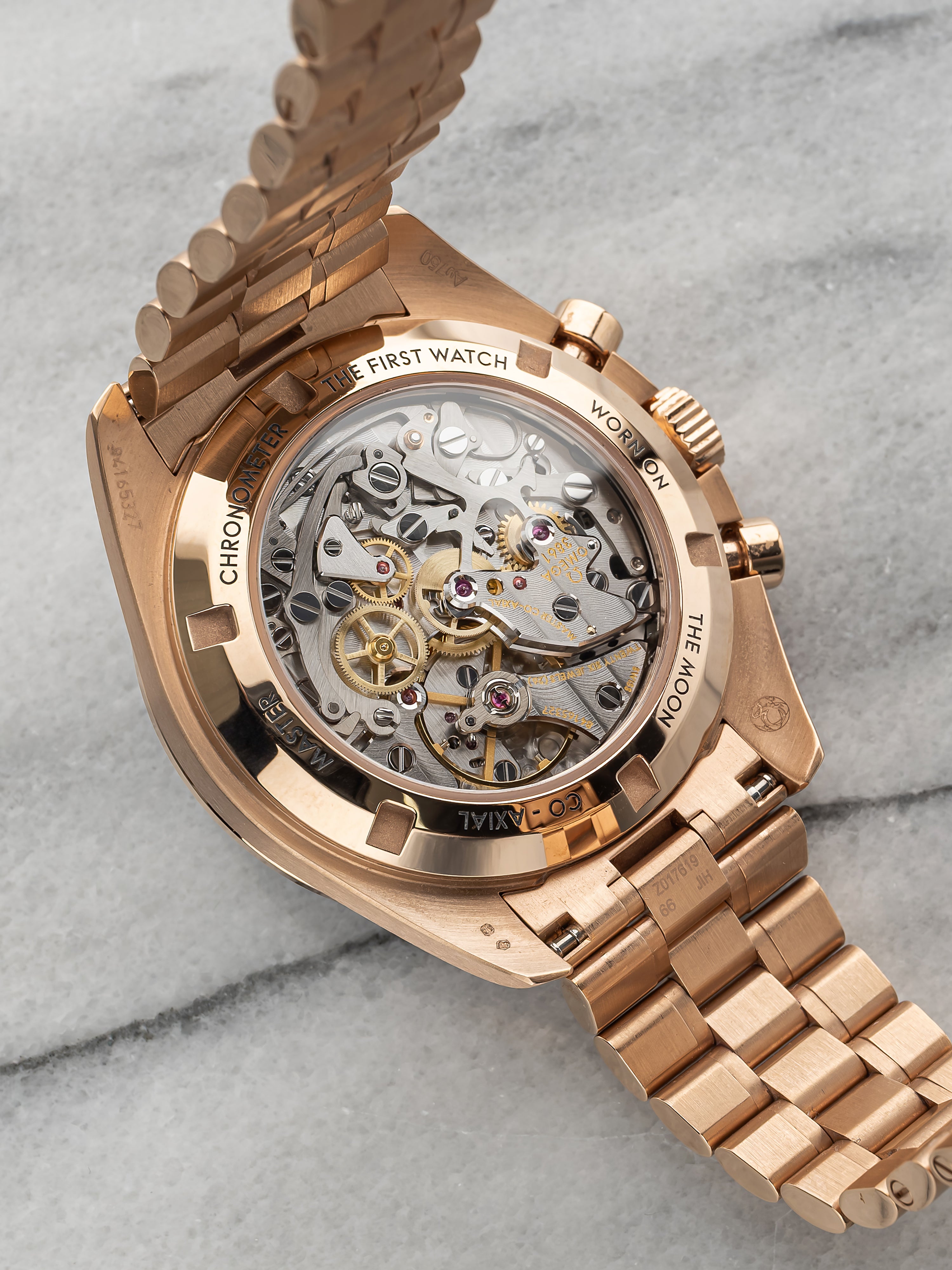 Omega Speedmaster - 18k Rose Gold, Black Dial