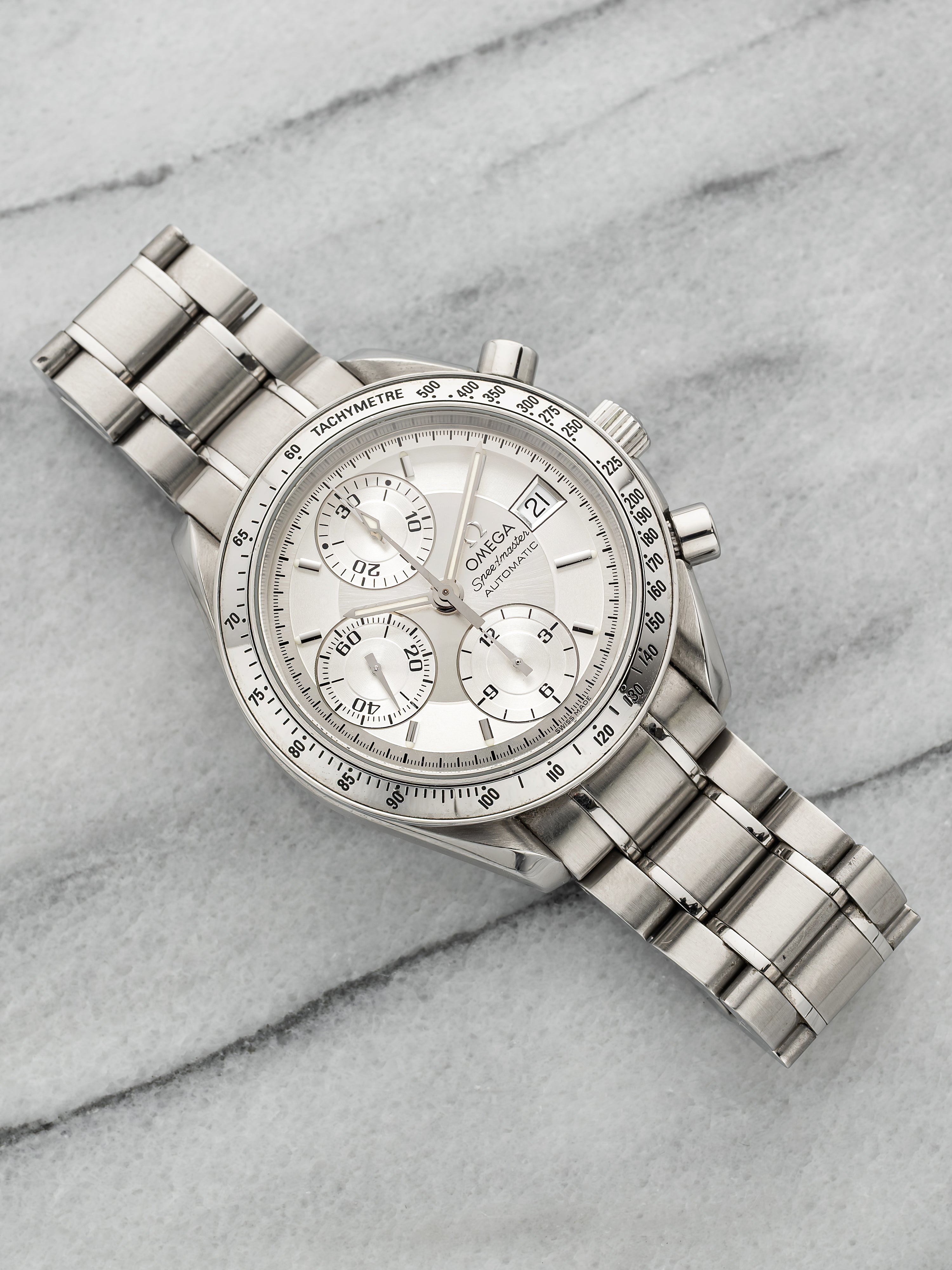 Omega Speedmaster Date - Silver Dial