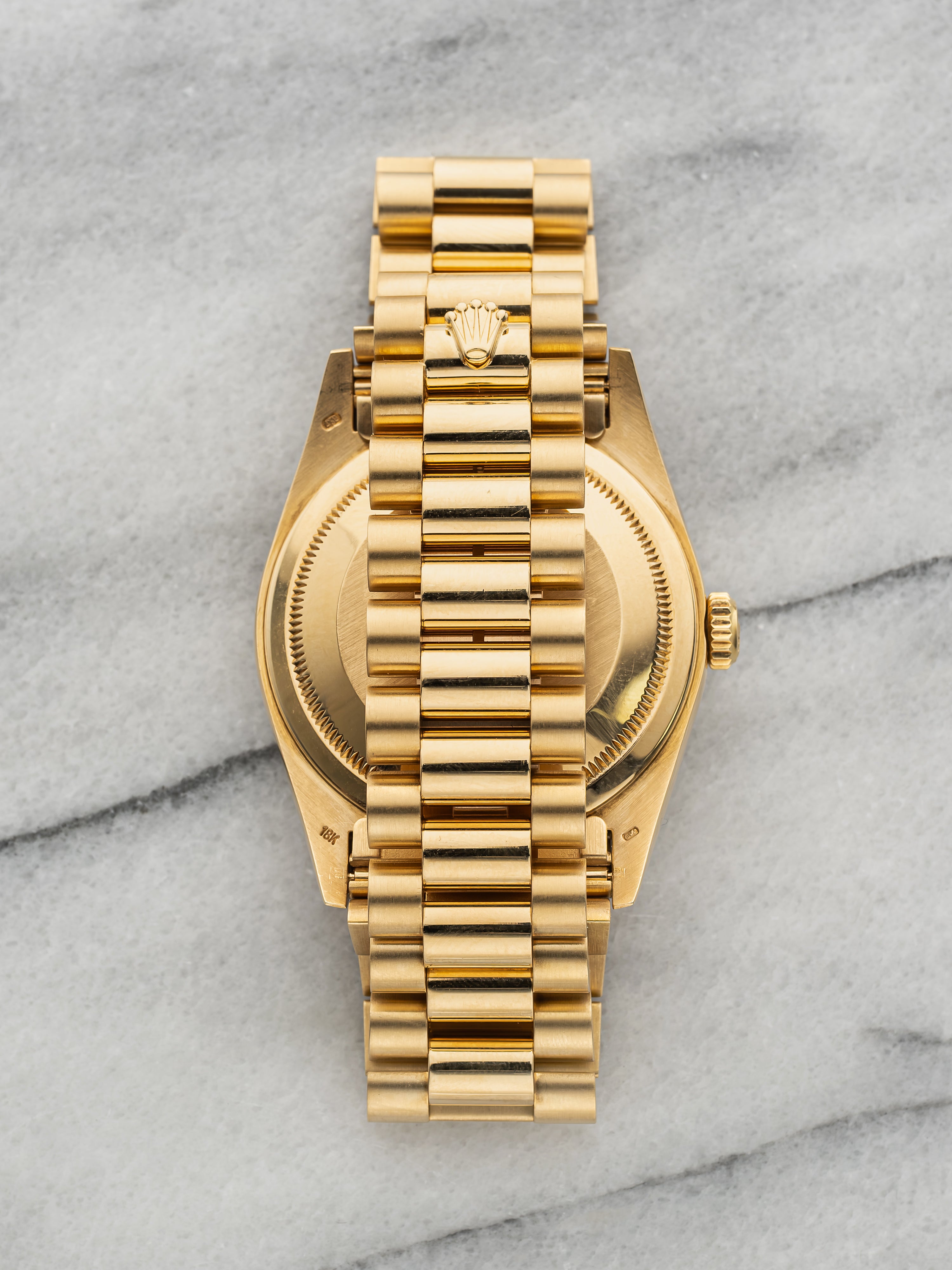 1990 Rolex Day-Date 18238 Carousel - Pave Dial