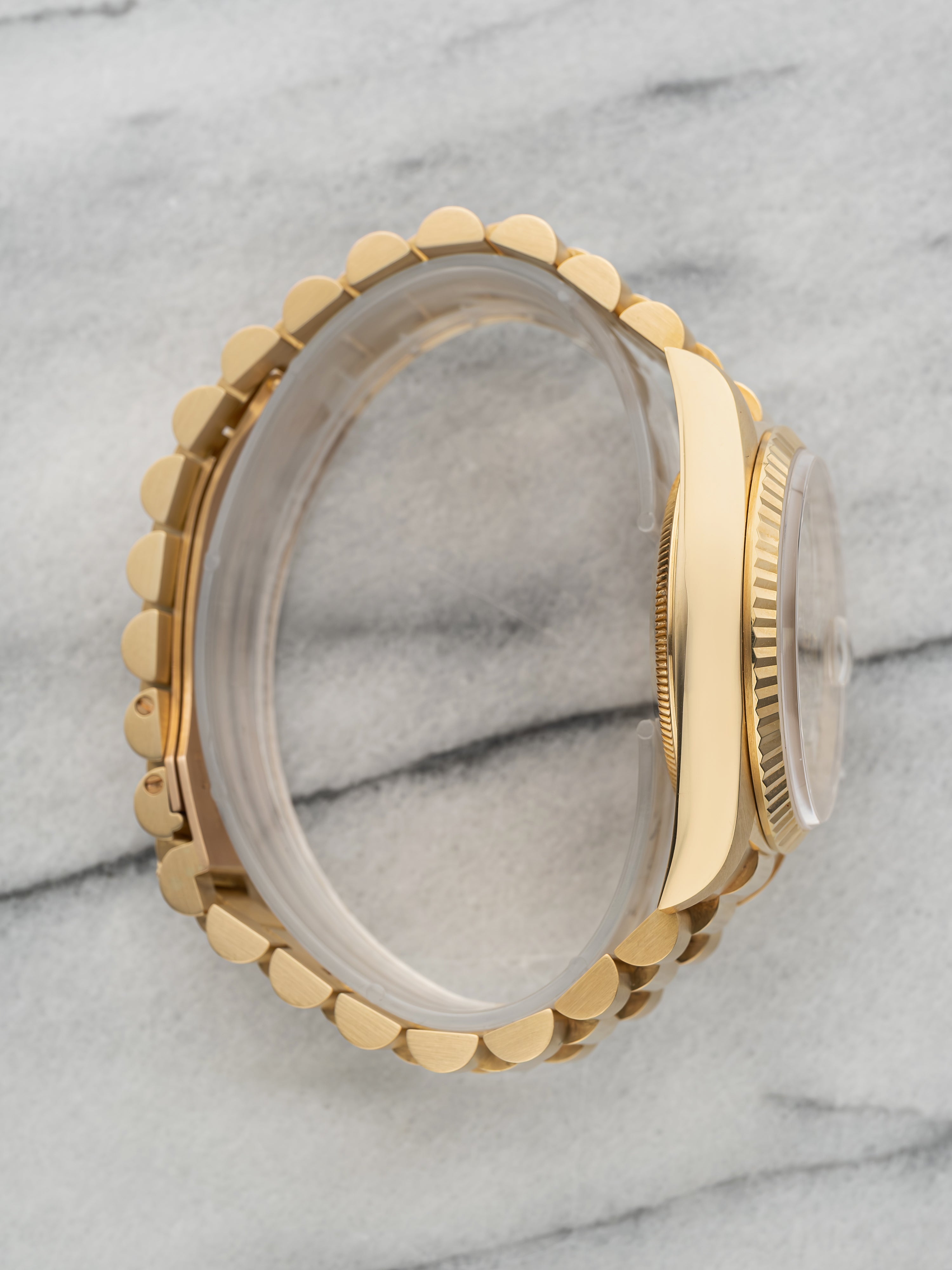 1990 Rolex Day-Date 18238 Carousel - Pave Dial