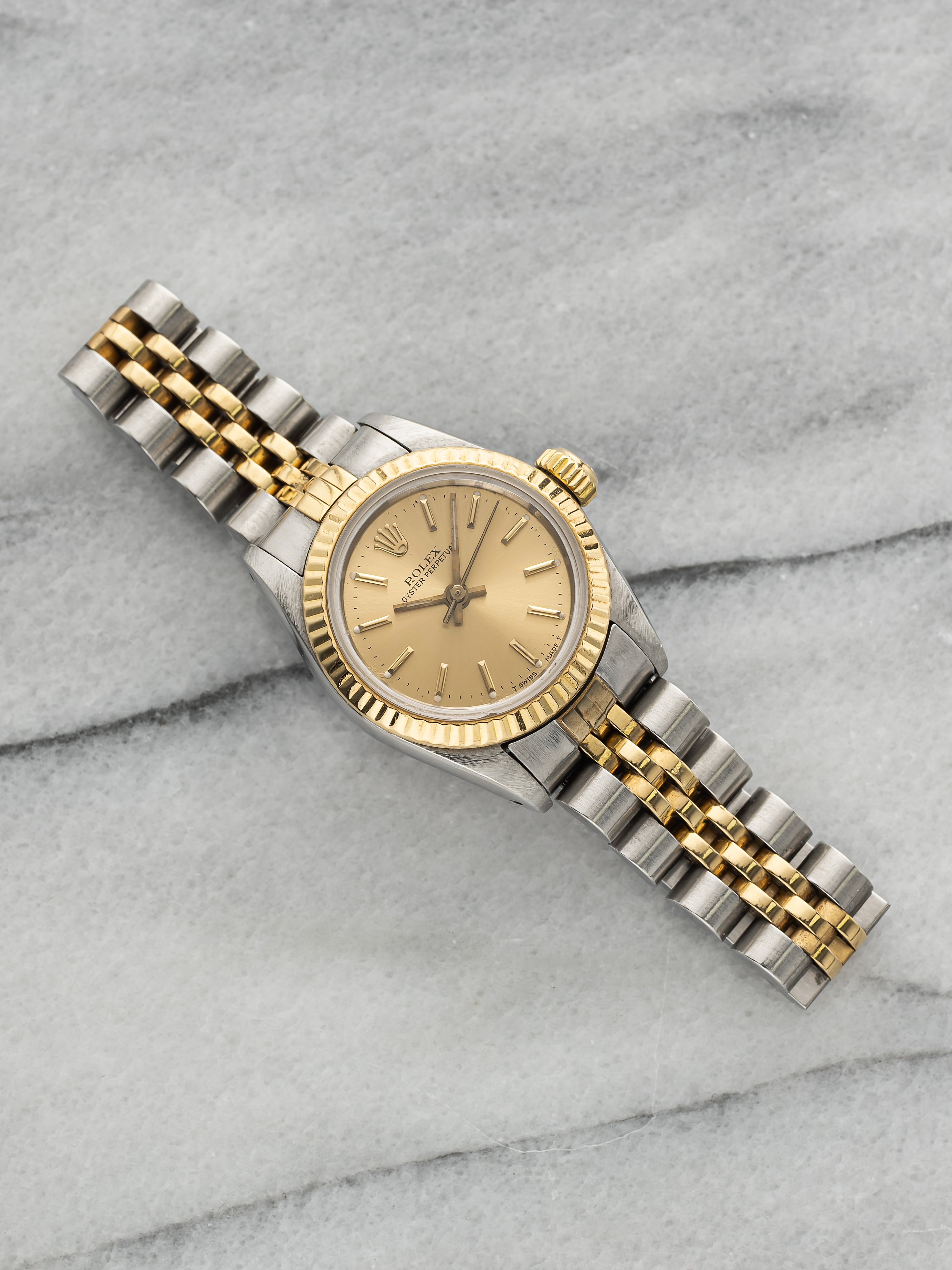 1988 Rolex Lady OP 67193 - Two Tone Champagne Dial