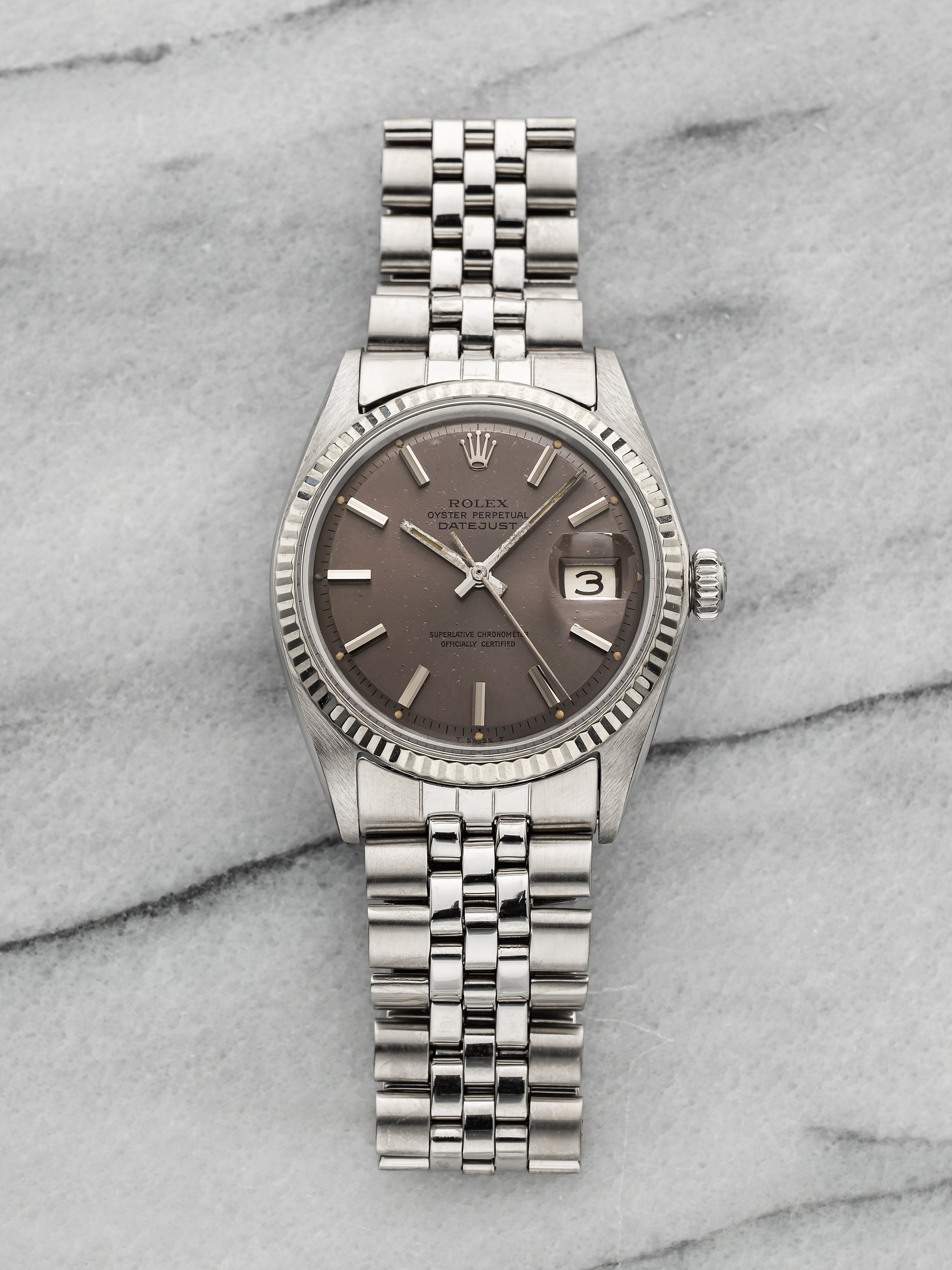 1969 Rolex Datejust 1601 - Lavender Dial
