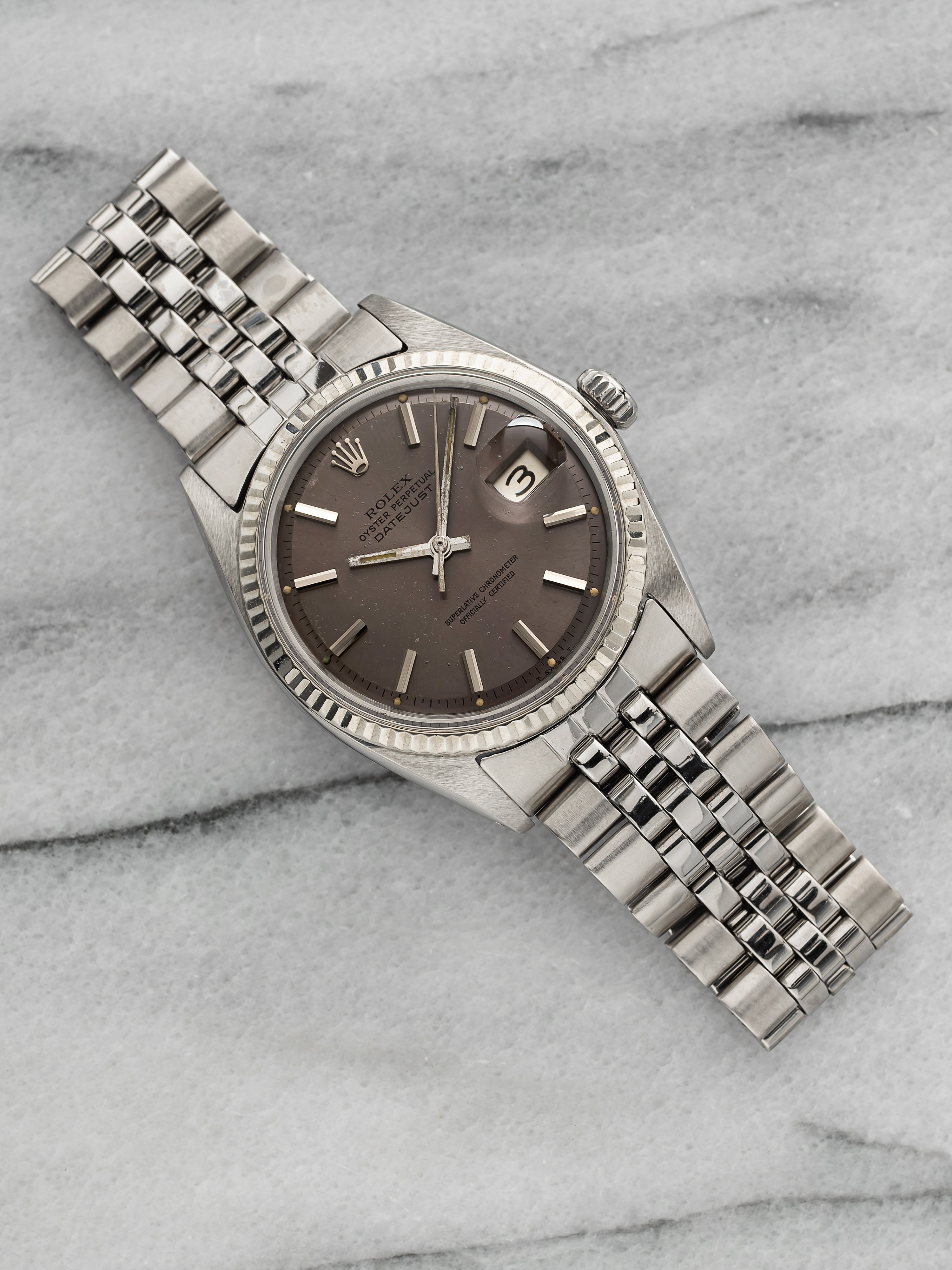 1969 Rolex Datejust 1601 - Lavender Dial