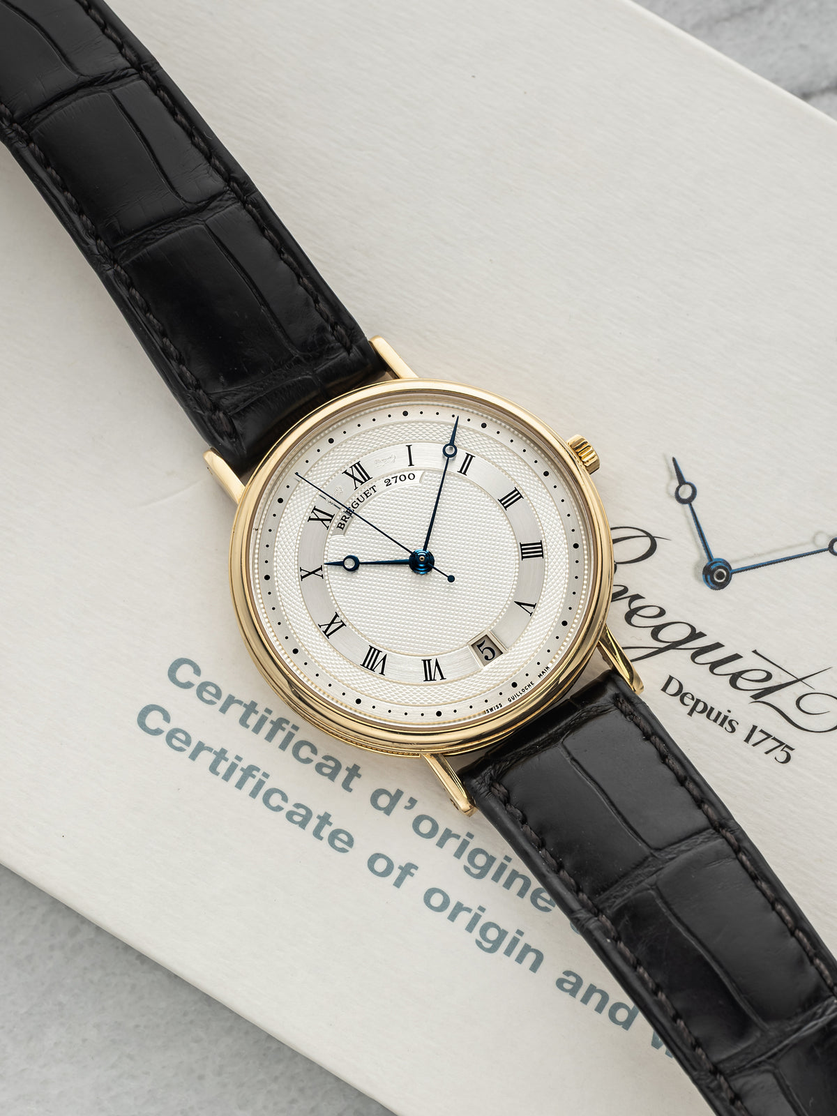 2010s Breguet Classique 5930 18K Yellow Gold Guilloche Dial Automatic 36mm