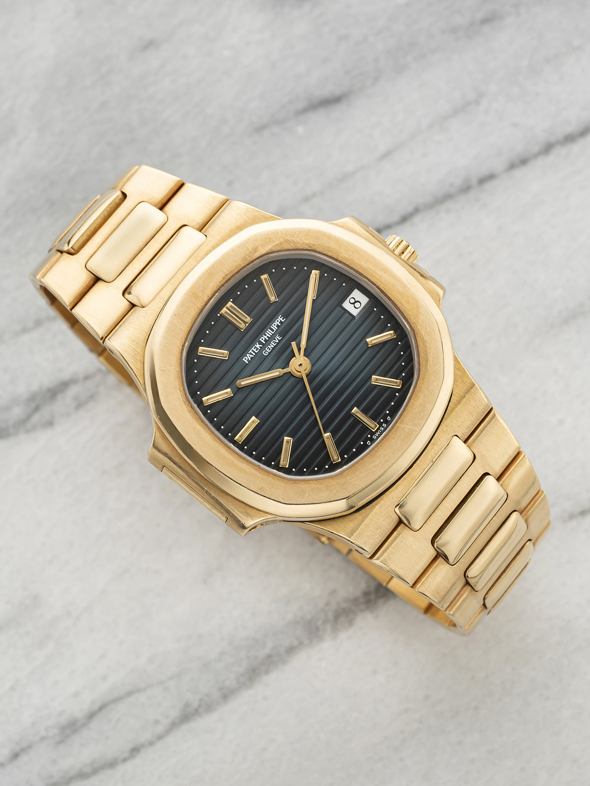 Patek Philippe Nautilus 3800 - 18K Yellow Gold Blue Dial
