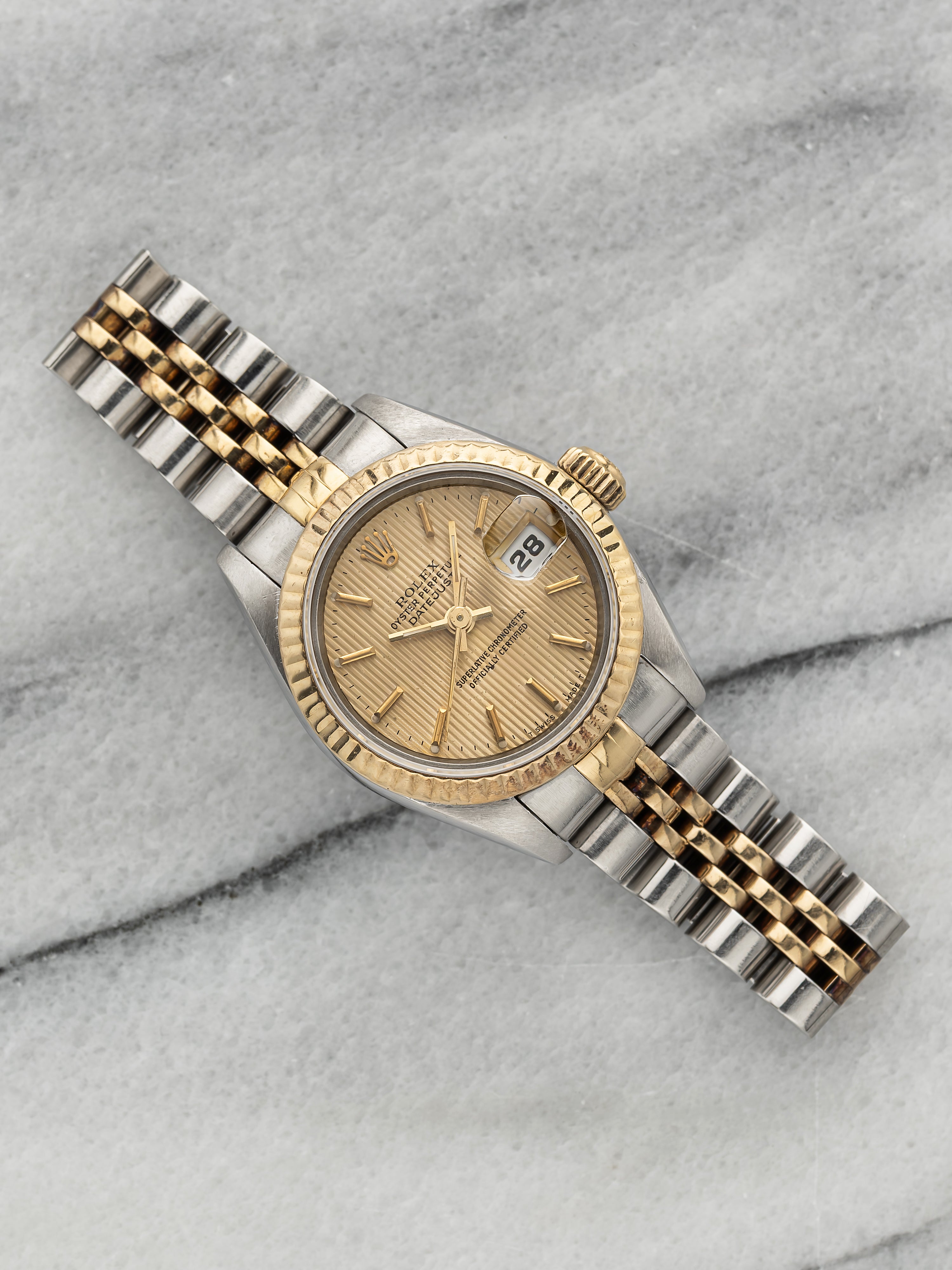 1995 Rolex Lady Datejust 79173 - Two-Tone, Champagne Tapestry Dial