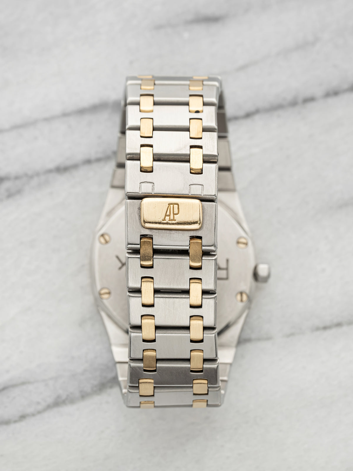 Vintage 1990s Audemars Piguet Royal Oak 56303SA Two-Tone Grey Dial Quartz 33mm