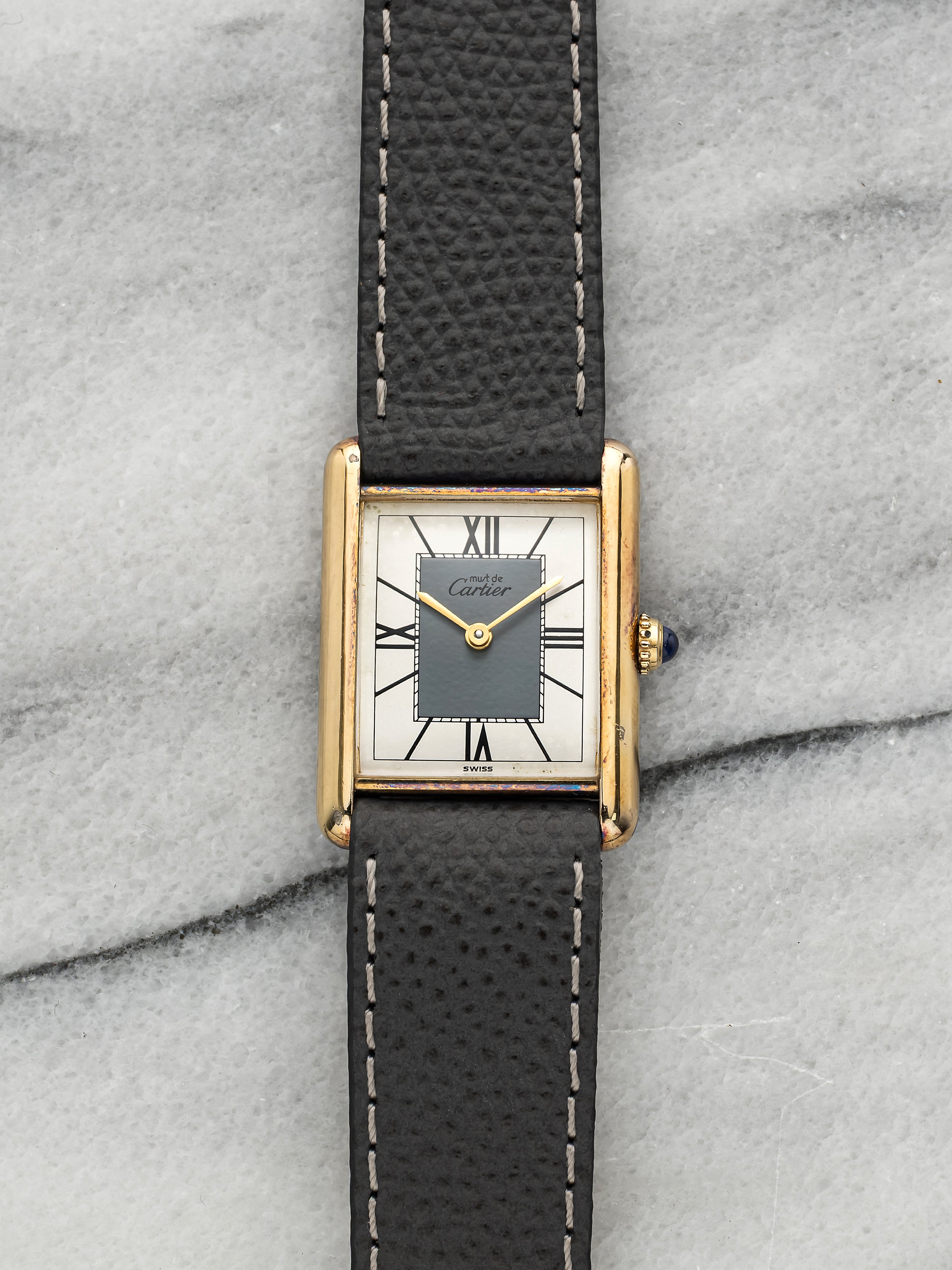 Cartier Tank Must - White and Grey Lacquer Dial
