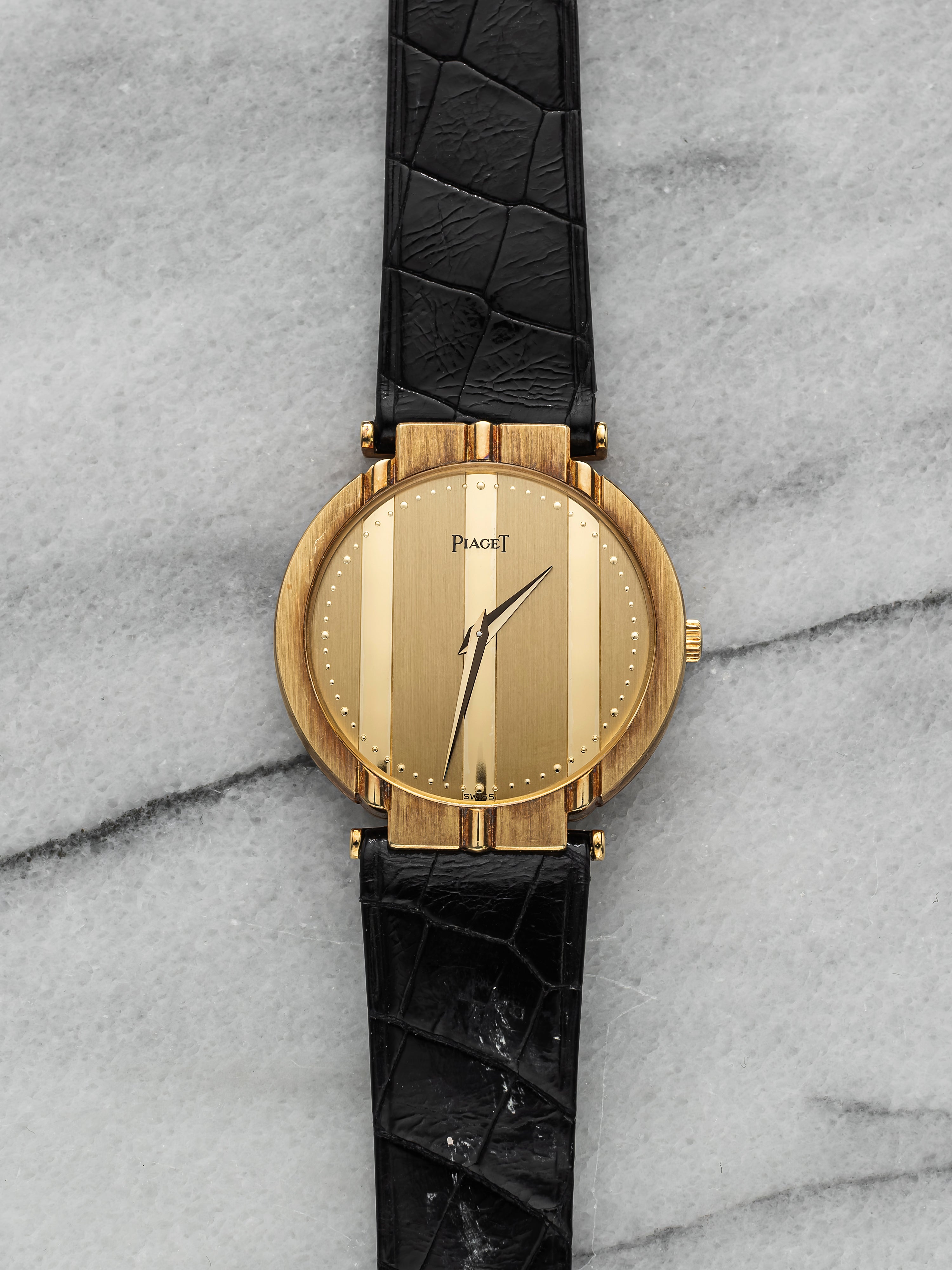 Piaget Polo 8673 - 18k Gold, Champagne Dial
