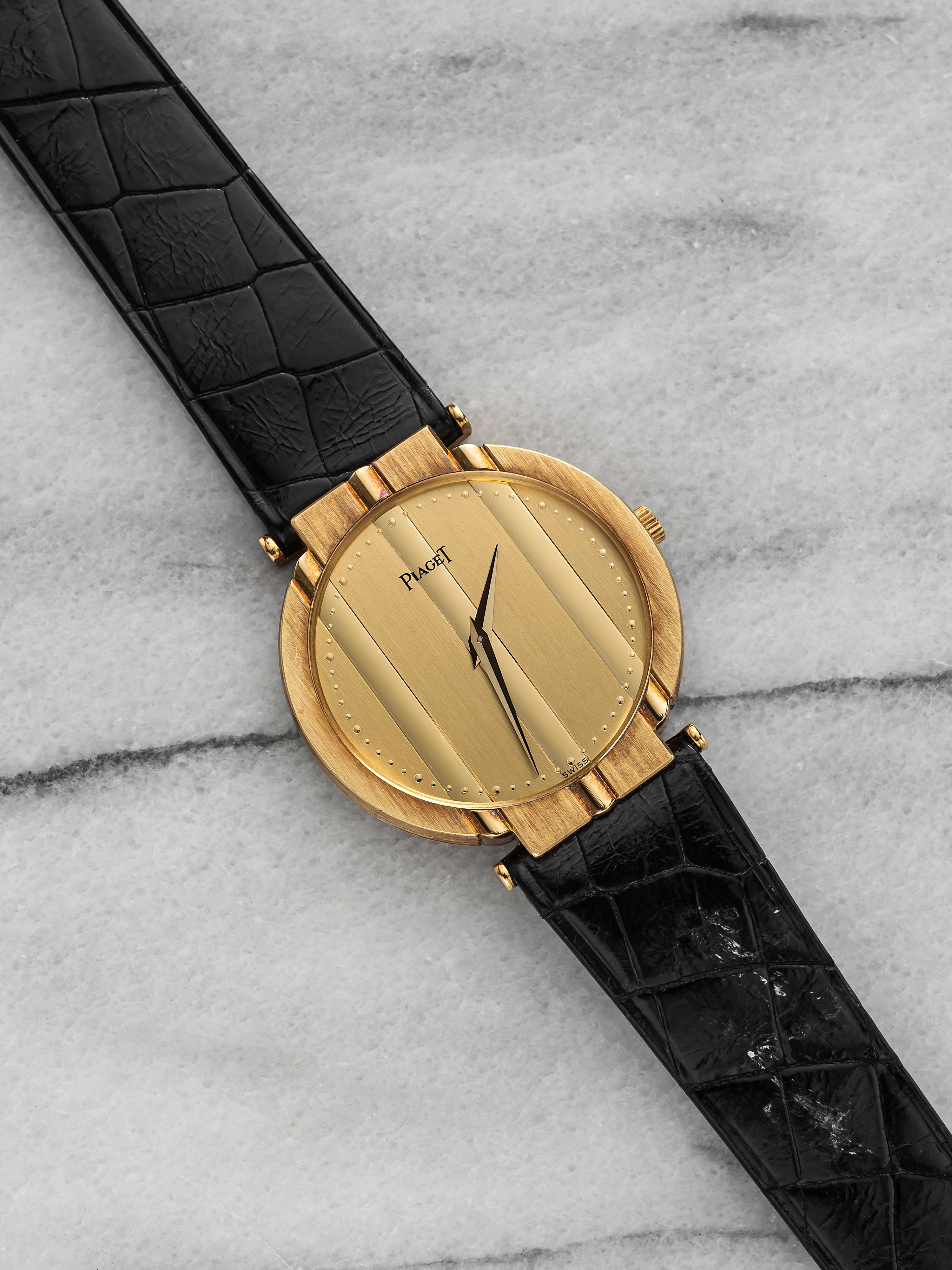 Piaget Polo 8673 - 18k Gold, Champagne Dial