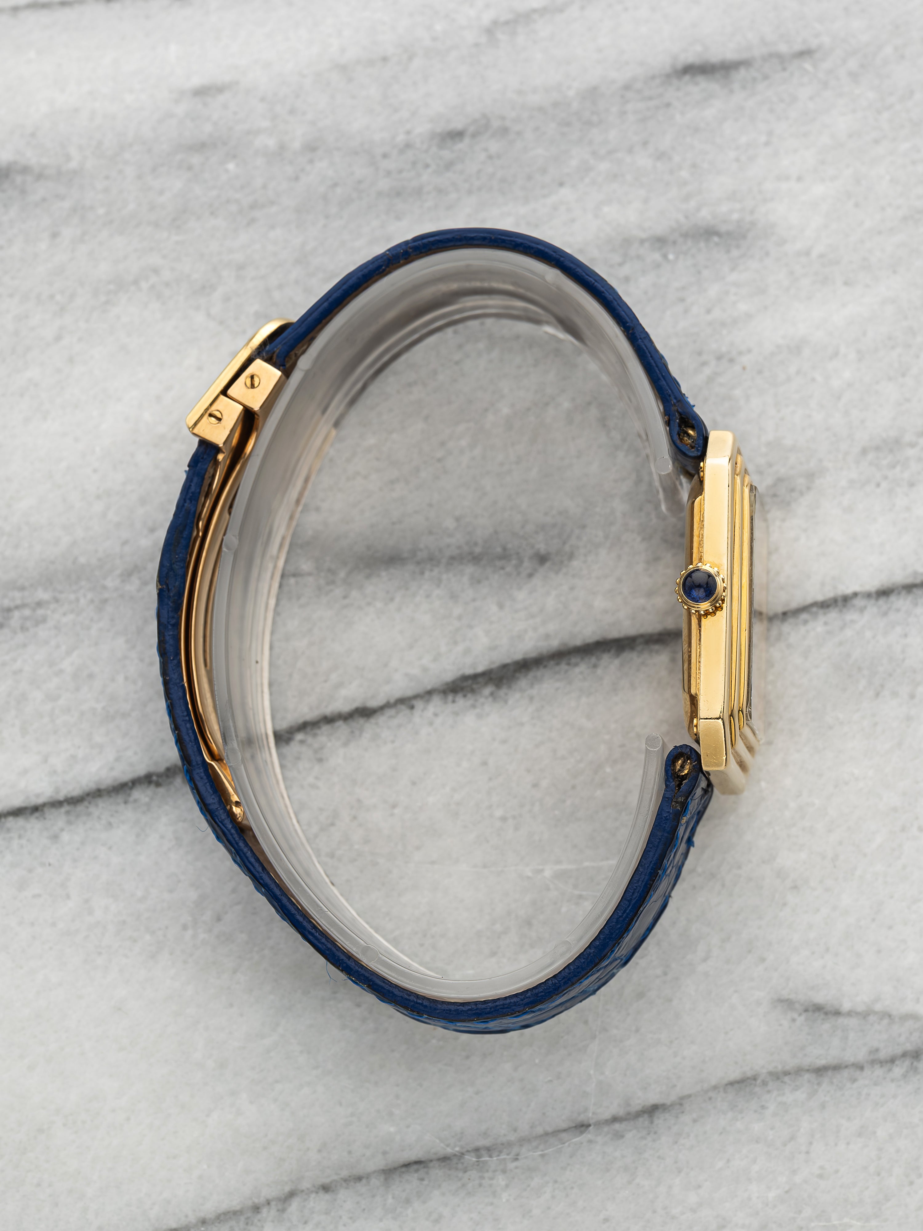 Cartier Cristallor Mark I 78095 - 18K Yellow Gold, White Roman “Paris” Dial