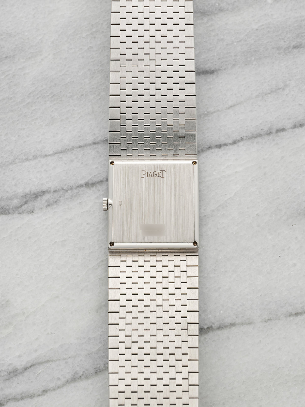 Vintage 1970s Piaget Lady 9131 18K White Gold Diamond Pave Dial Manual 25mm