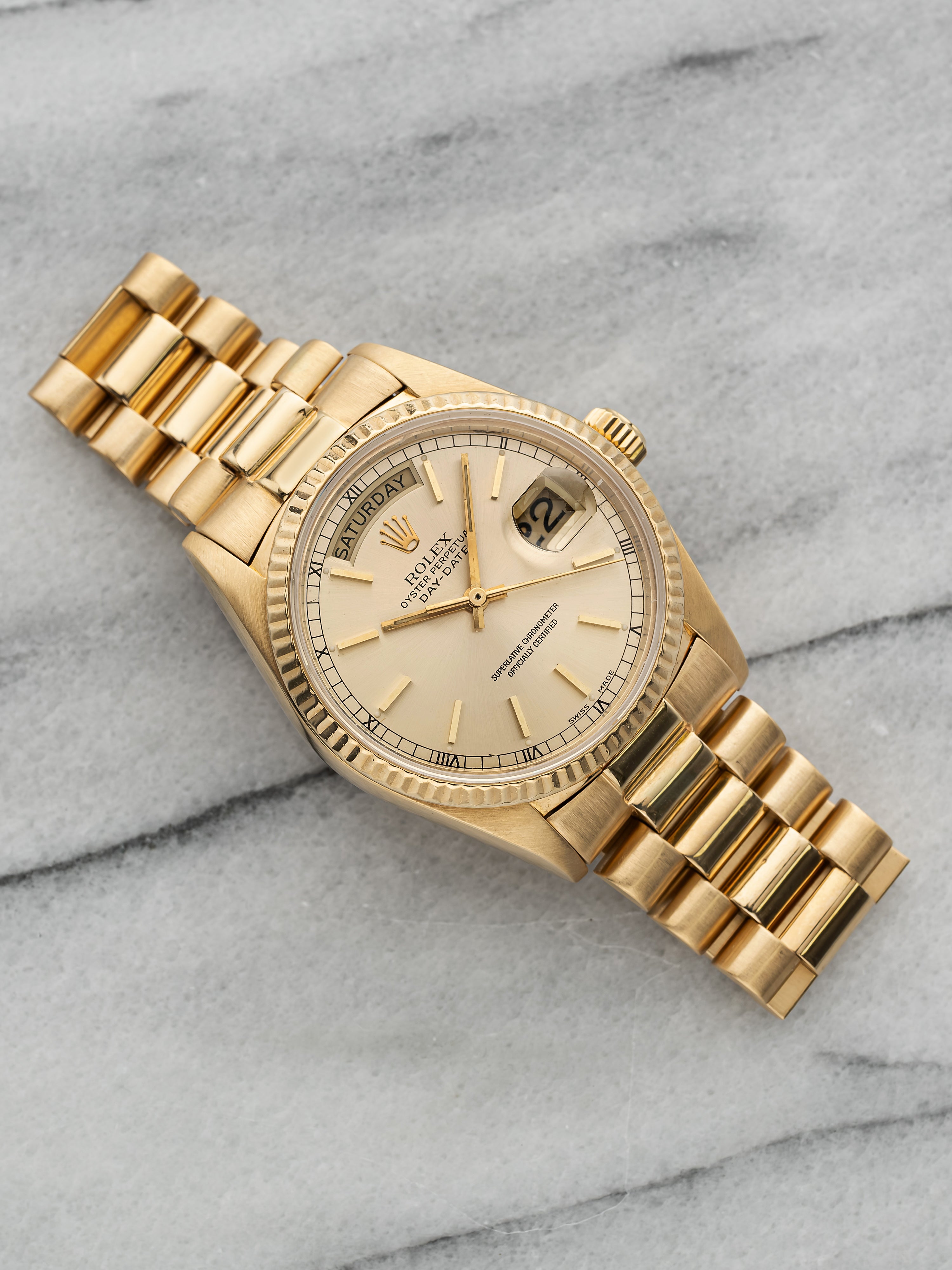 1984 Rolex Day-Date 18038 - Champagne Dial