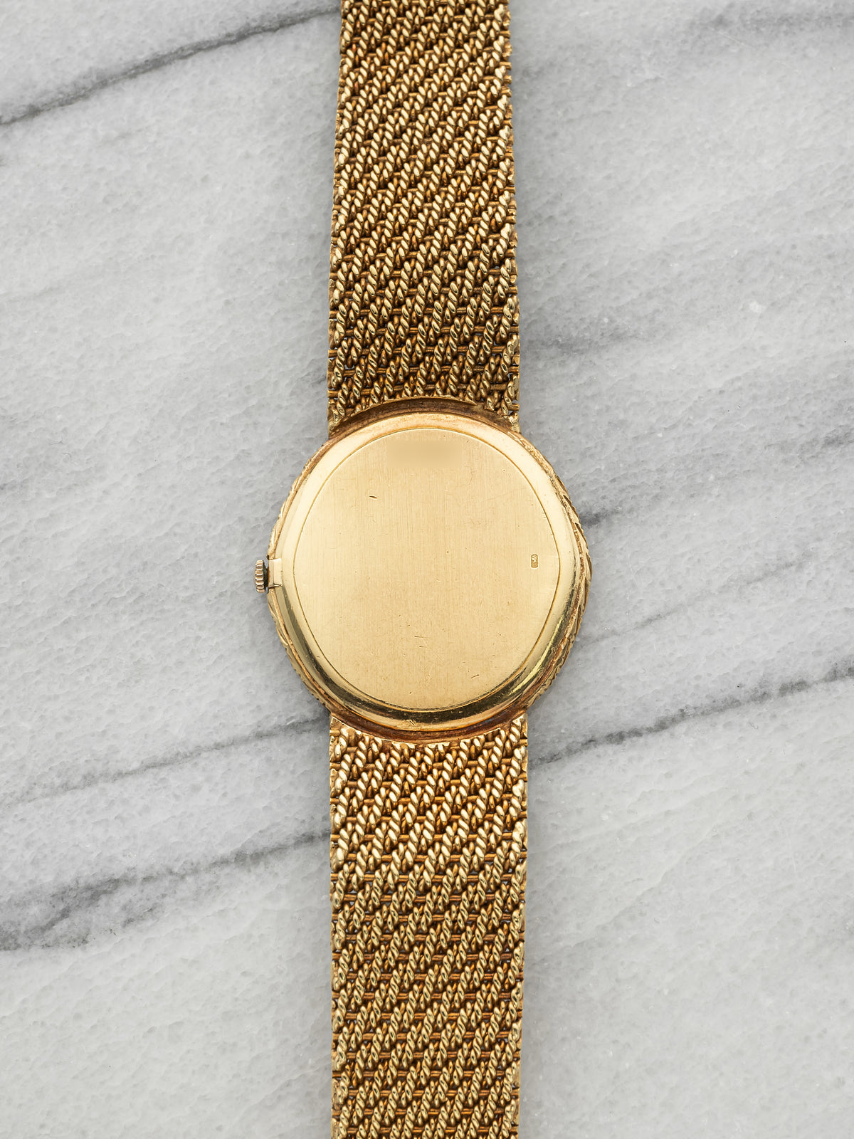 Vintage 1970s Audemars Piguet Cobra 18K YG Champagne Glitter Diamond Manual 28mm
