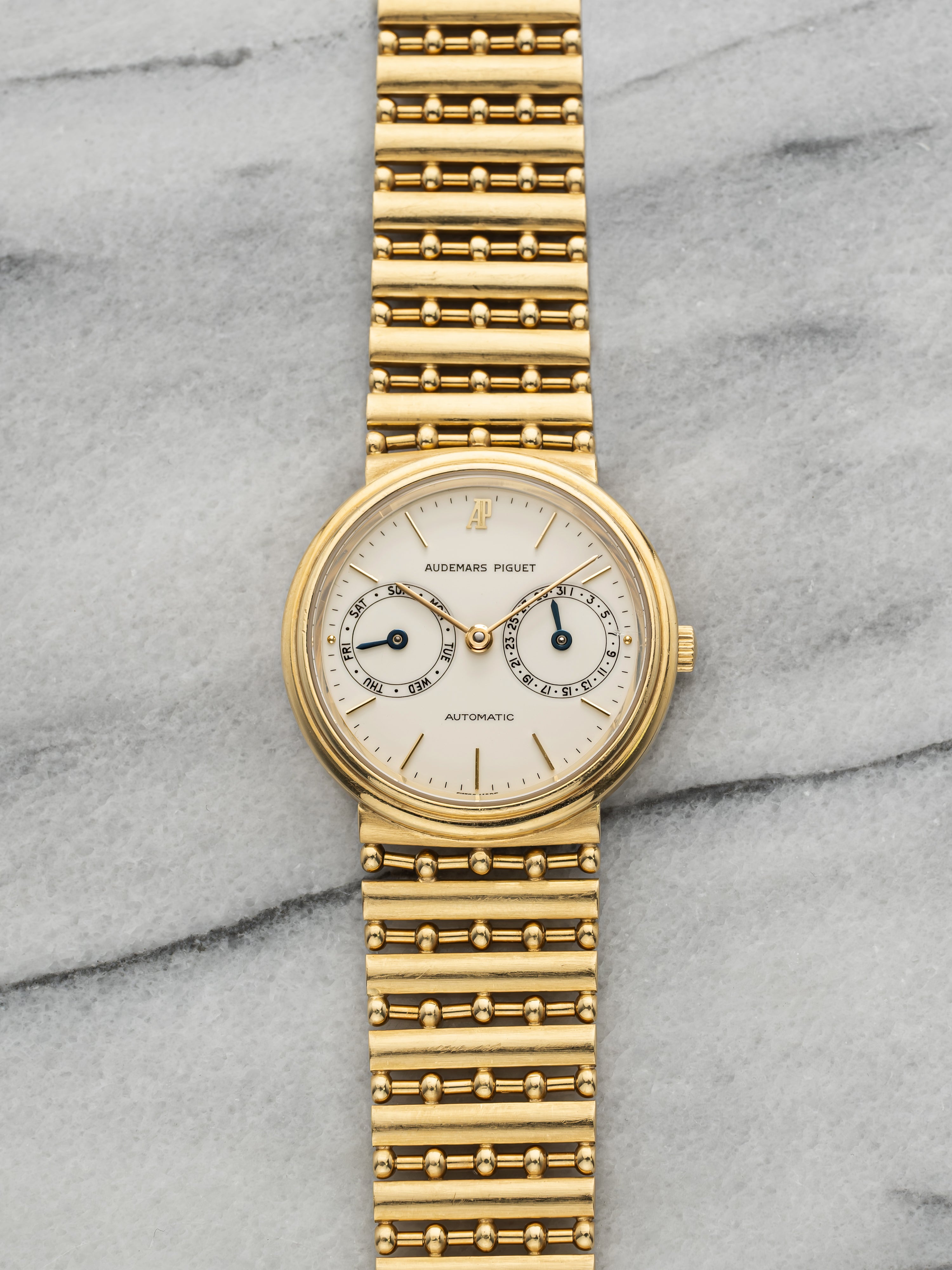 Audemars Piguet Day-Date 25573BA - Bullet Bracelet White Dial