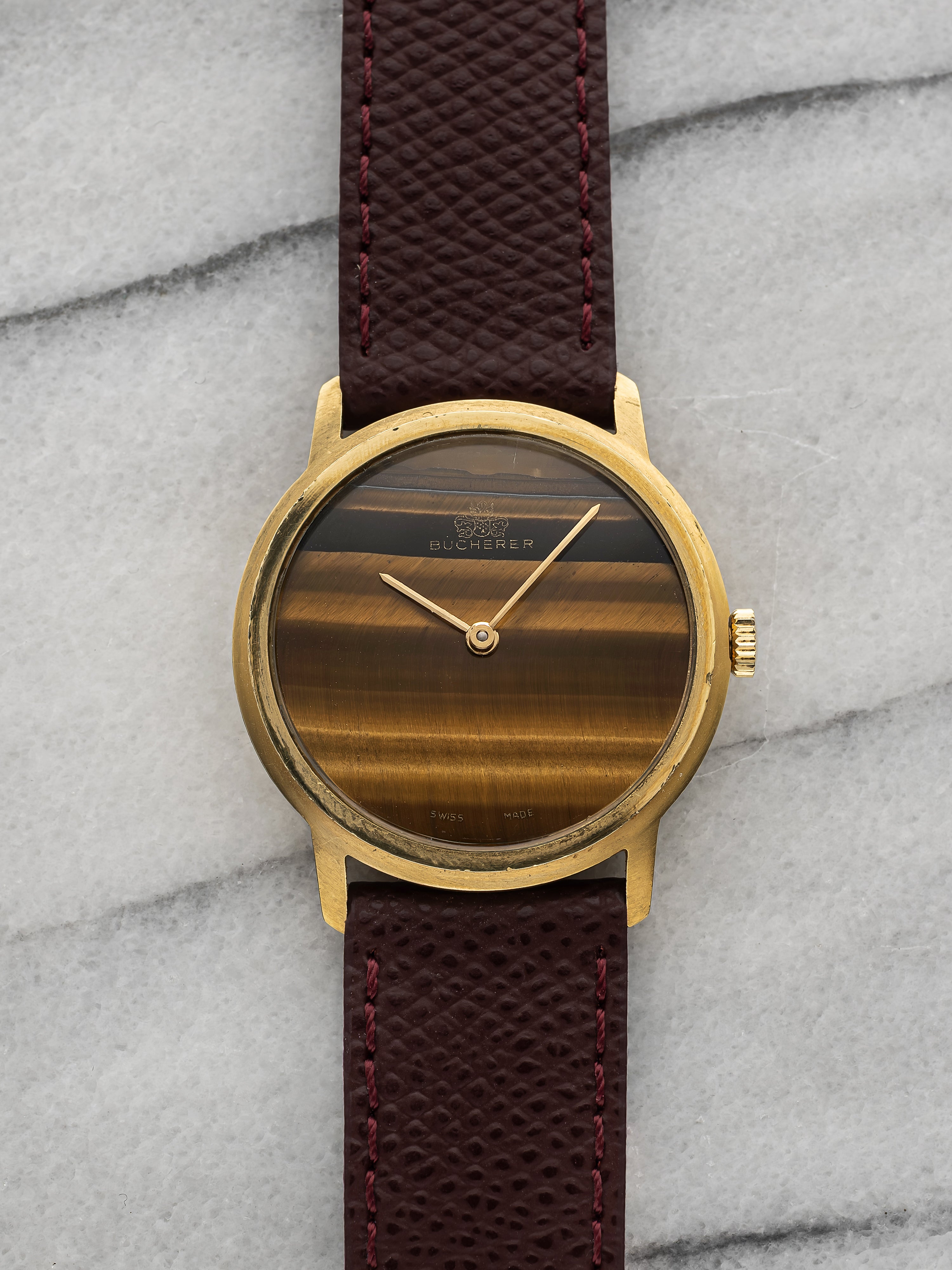 Bucherer – Gold-Plated Tiger Eye Dial